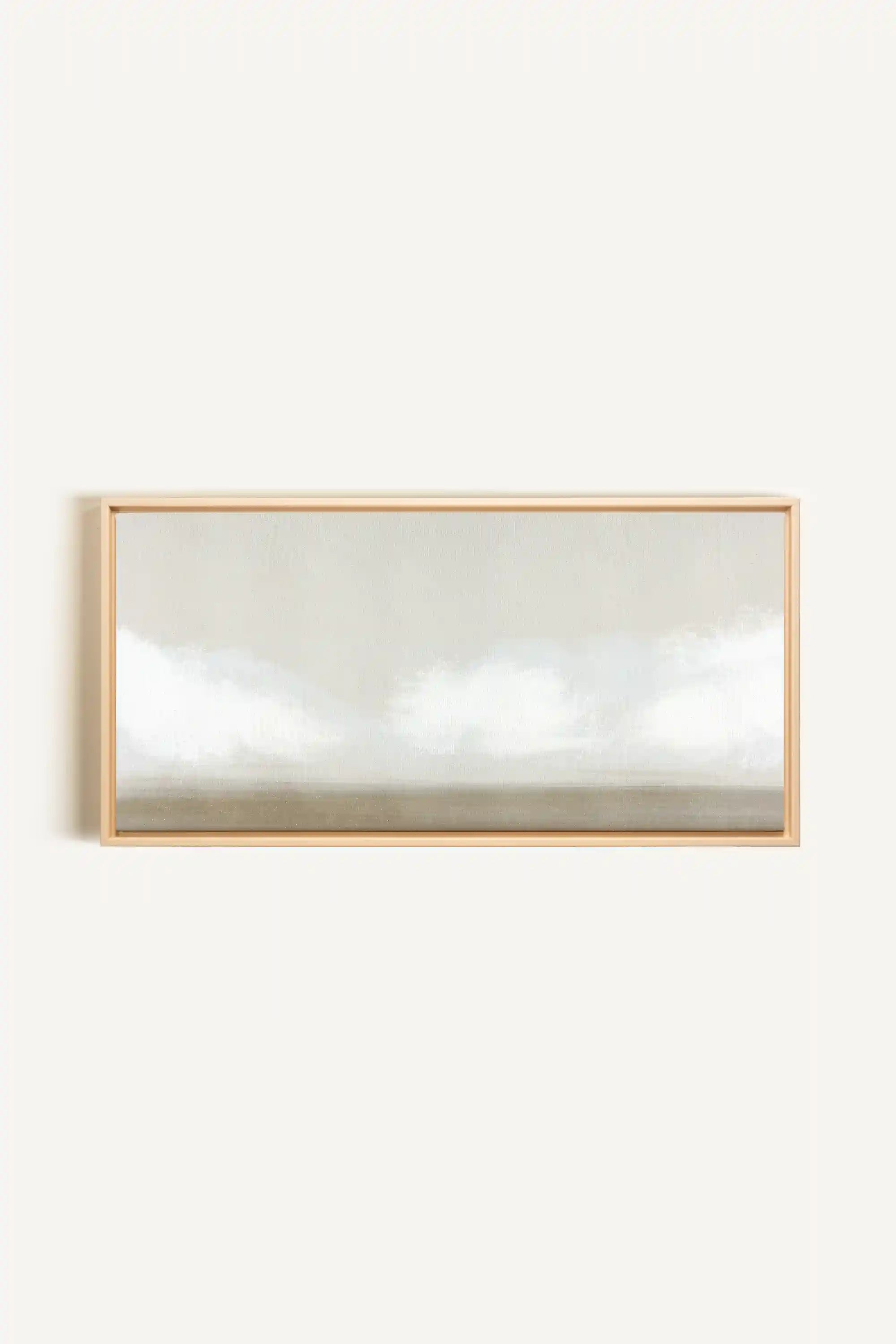 OPEN SKY, Work on stretched canvas, framed Naturel Clair – Oleka