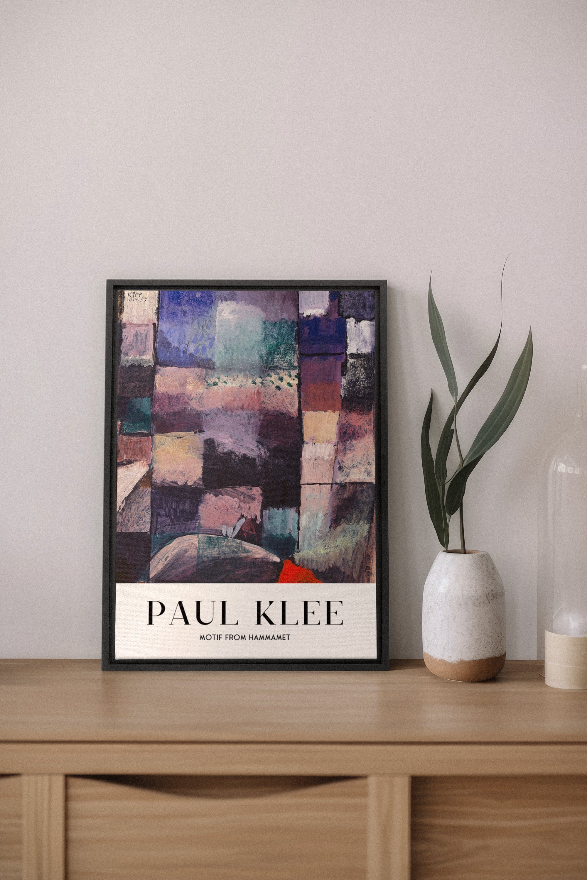 OLEKA CANVAS - PAUL KLEE I, Oeuvre sur toile étirée, encadré Noir