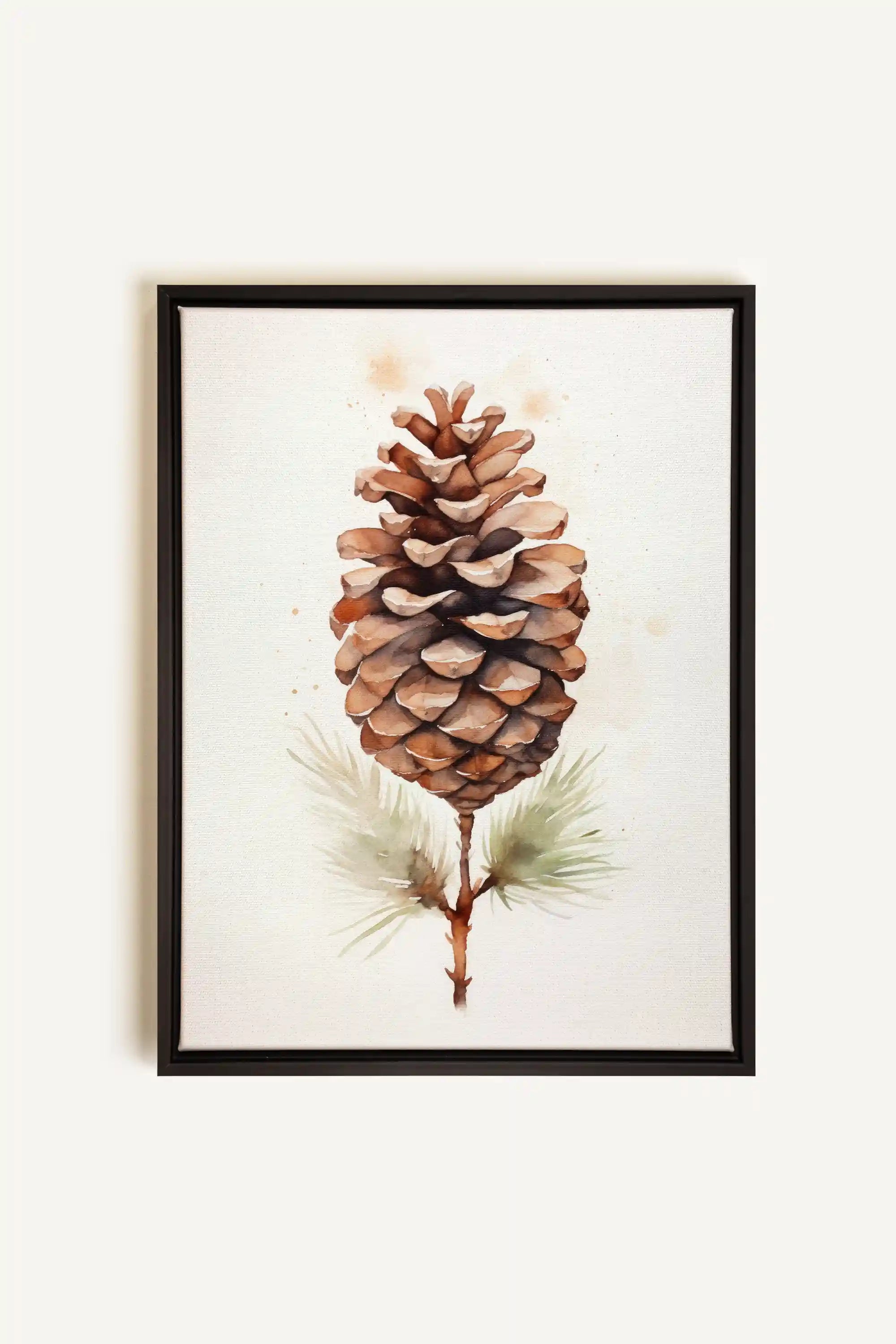 Pine haven, Oeuvre sur toile étirée, encadré Noir