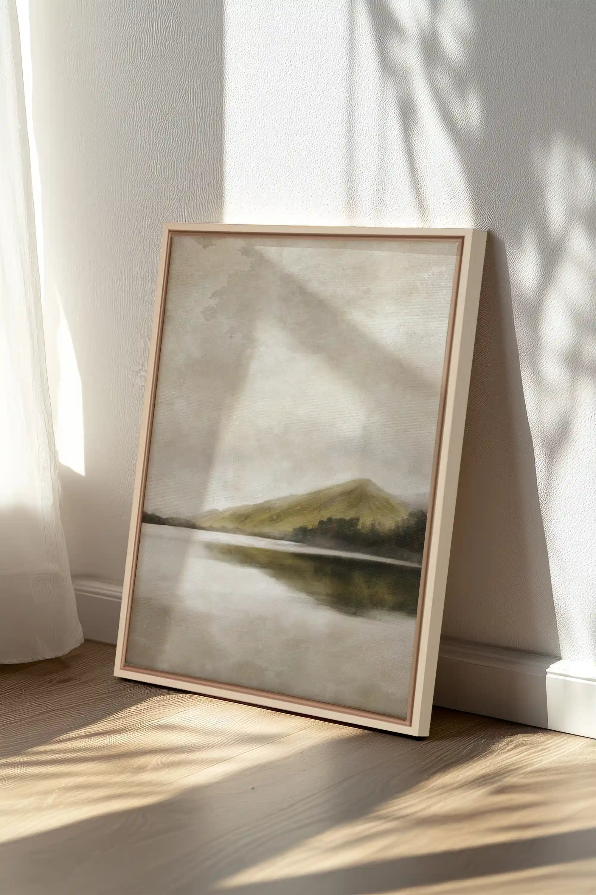 REFLETS, Artwork on stretched canvas, framed Natural Light