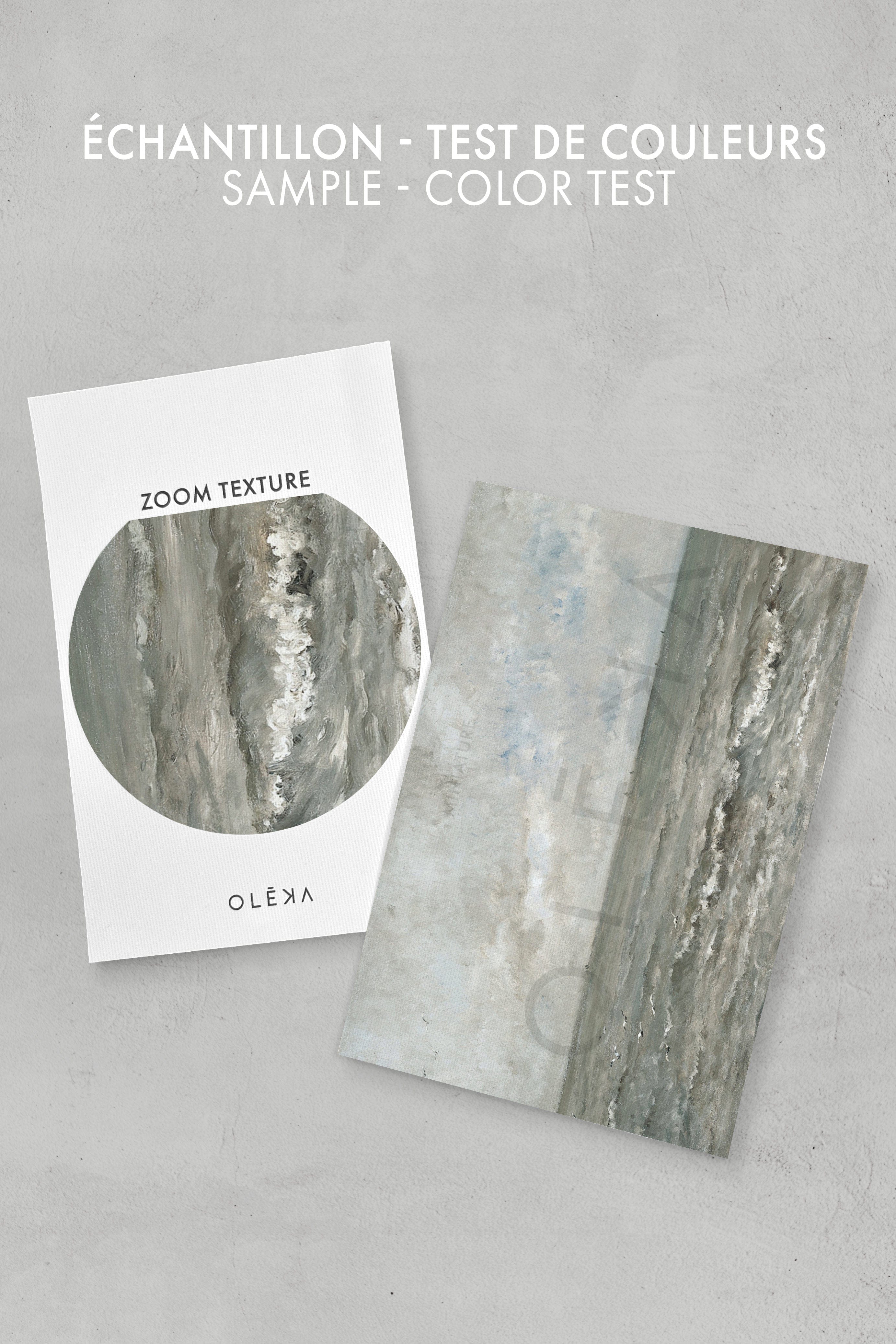 OLEKA CANVAS - SIGNATURE SEASCAPE, Oeuvre sur toile étirée, encadré Brun Noyer