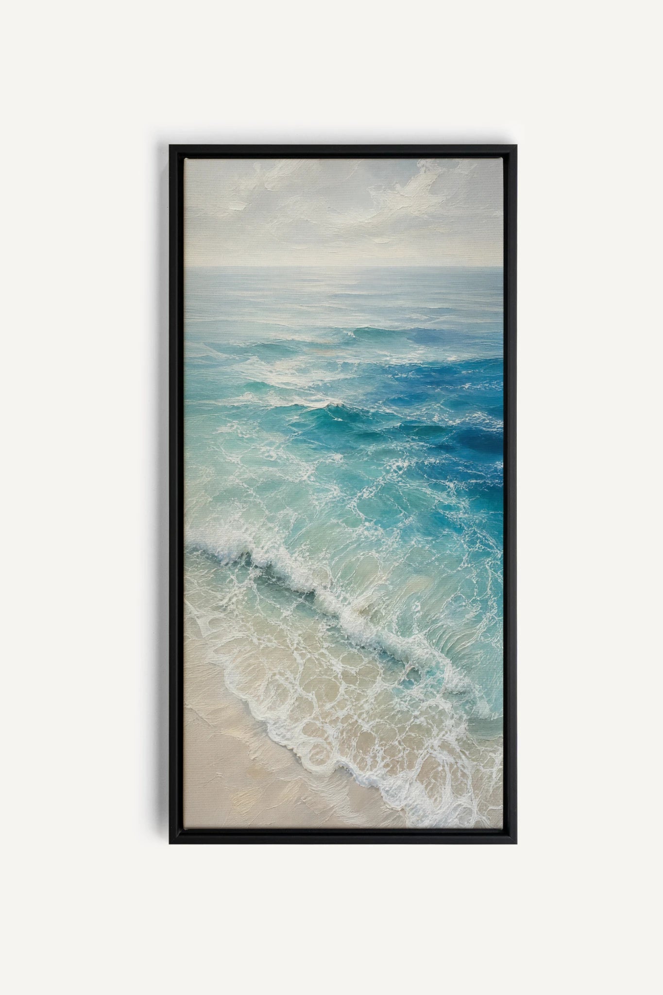 SALTWATER DREAM, Painting on stretched canvas, framed in black