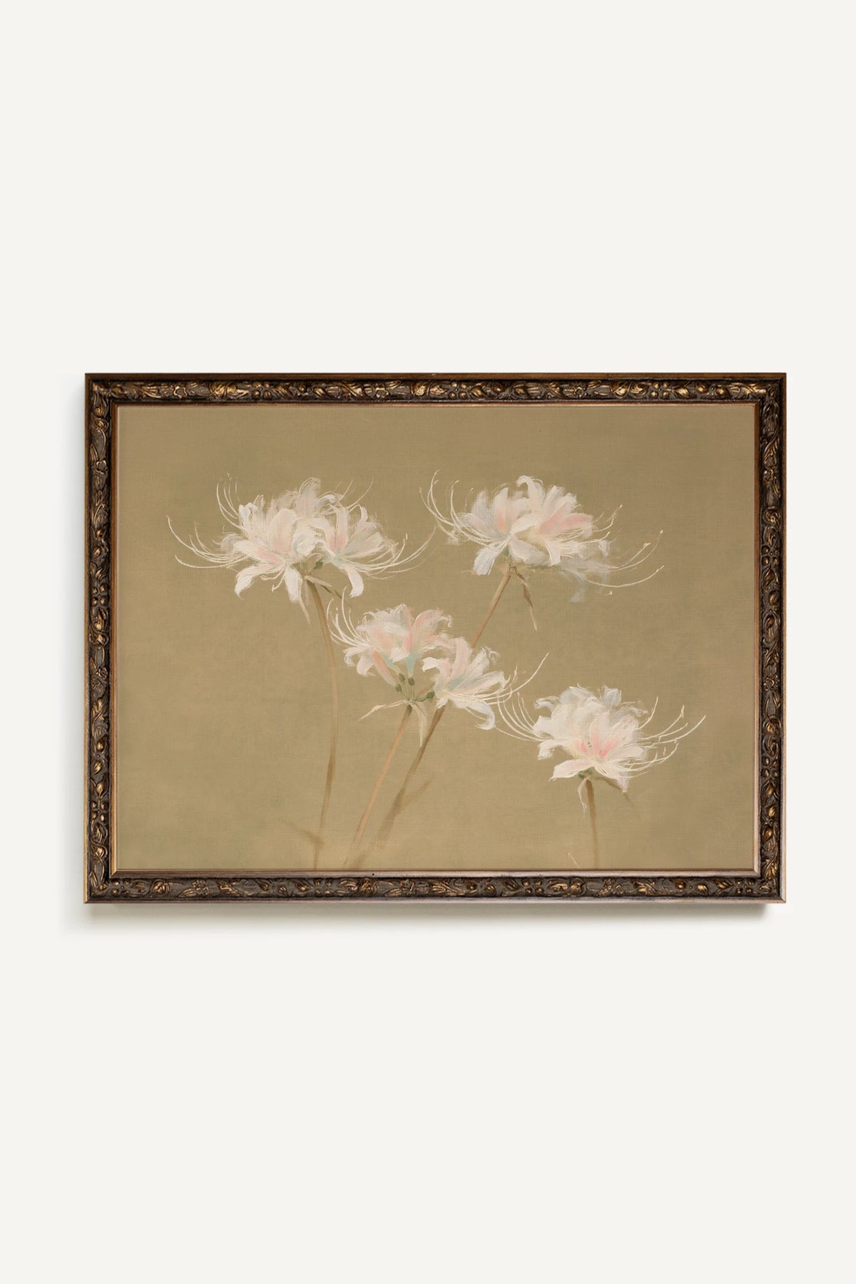 Whispering Bloom, Oeuvre sur toile rigide, encadré Vintage Bronze