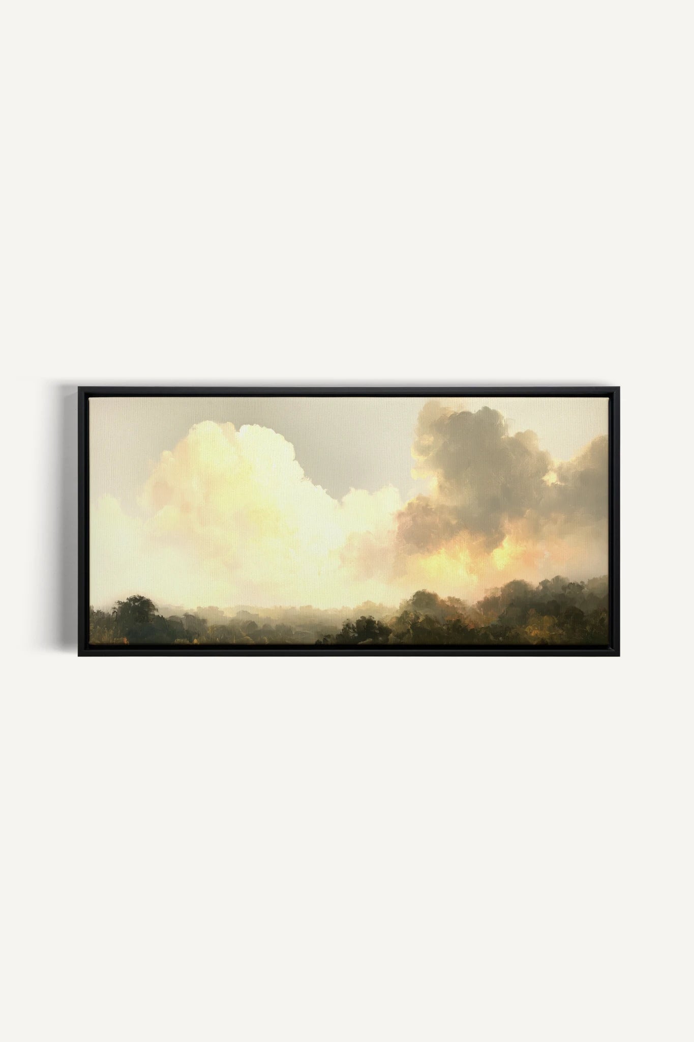 AFTER THE RAIN, Artwork on stretched canvas, Black frame