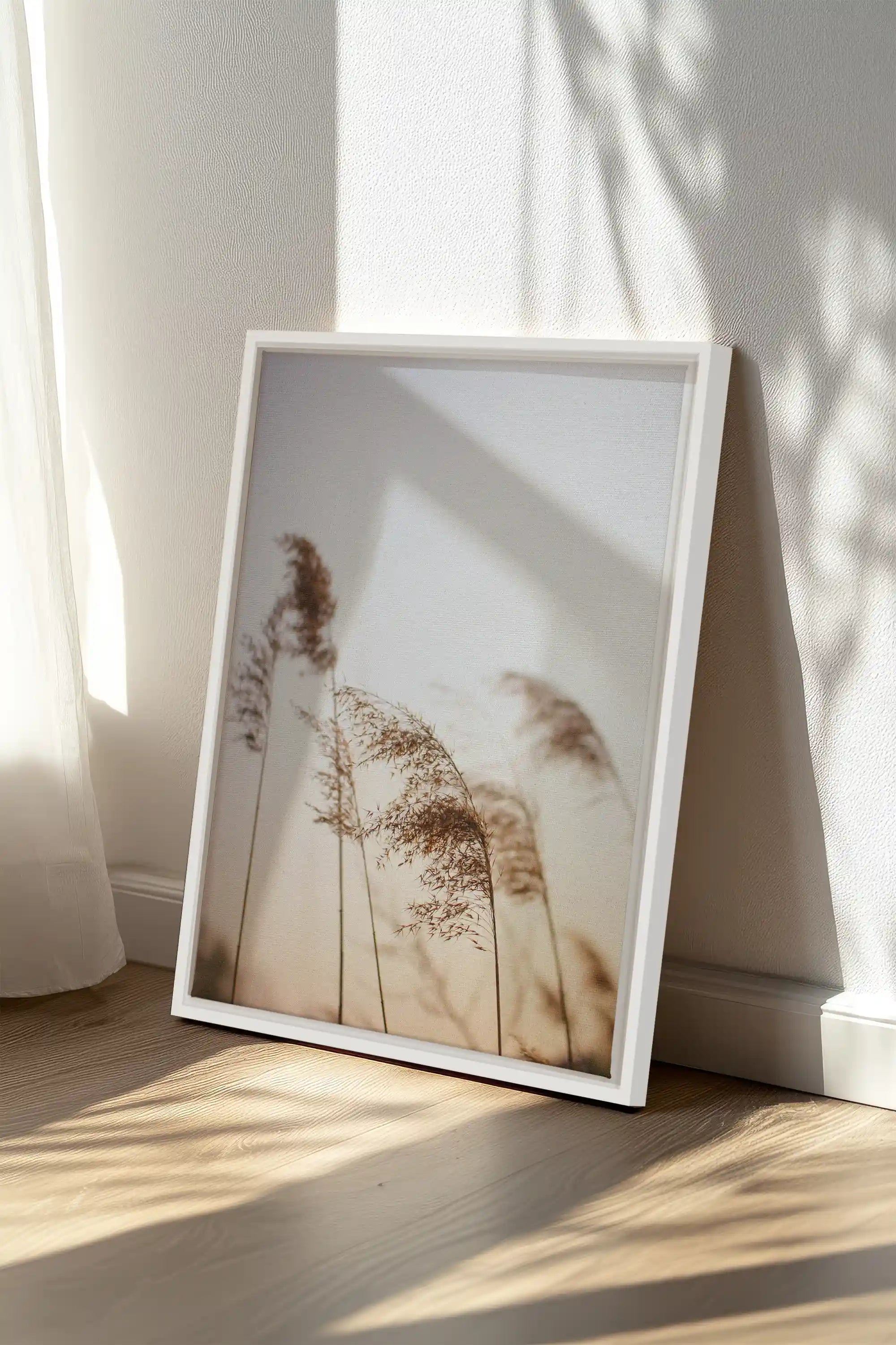 AFTERNOON, Artwork on stretched canvas, framed in white