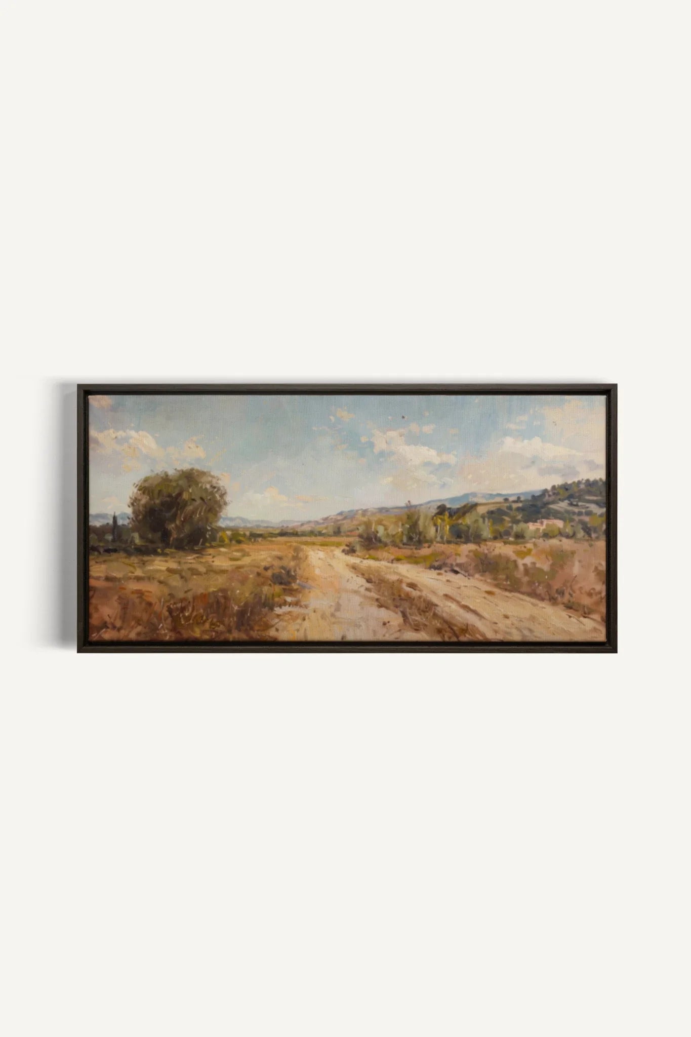 OLEKA CANVAS - Andalusian Mirage, Oeuvre sur toile étirée, encadré Brun Noyer