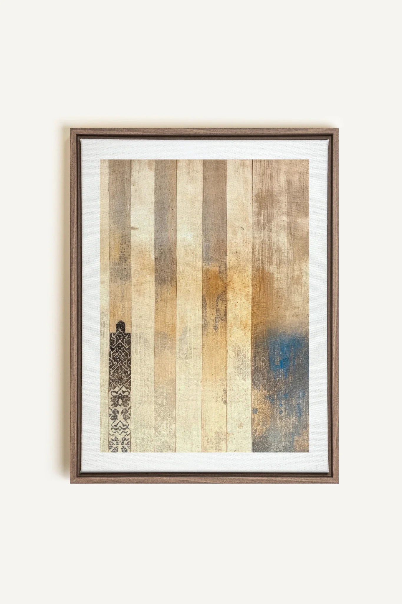 OLEKA CANVAS - ARTISAN PATINA, Oeuvre sur toile étirée, encadré Brun Chêne