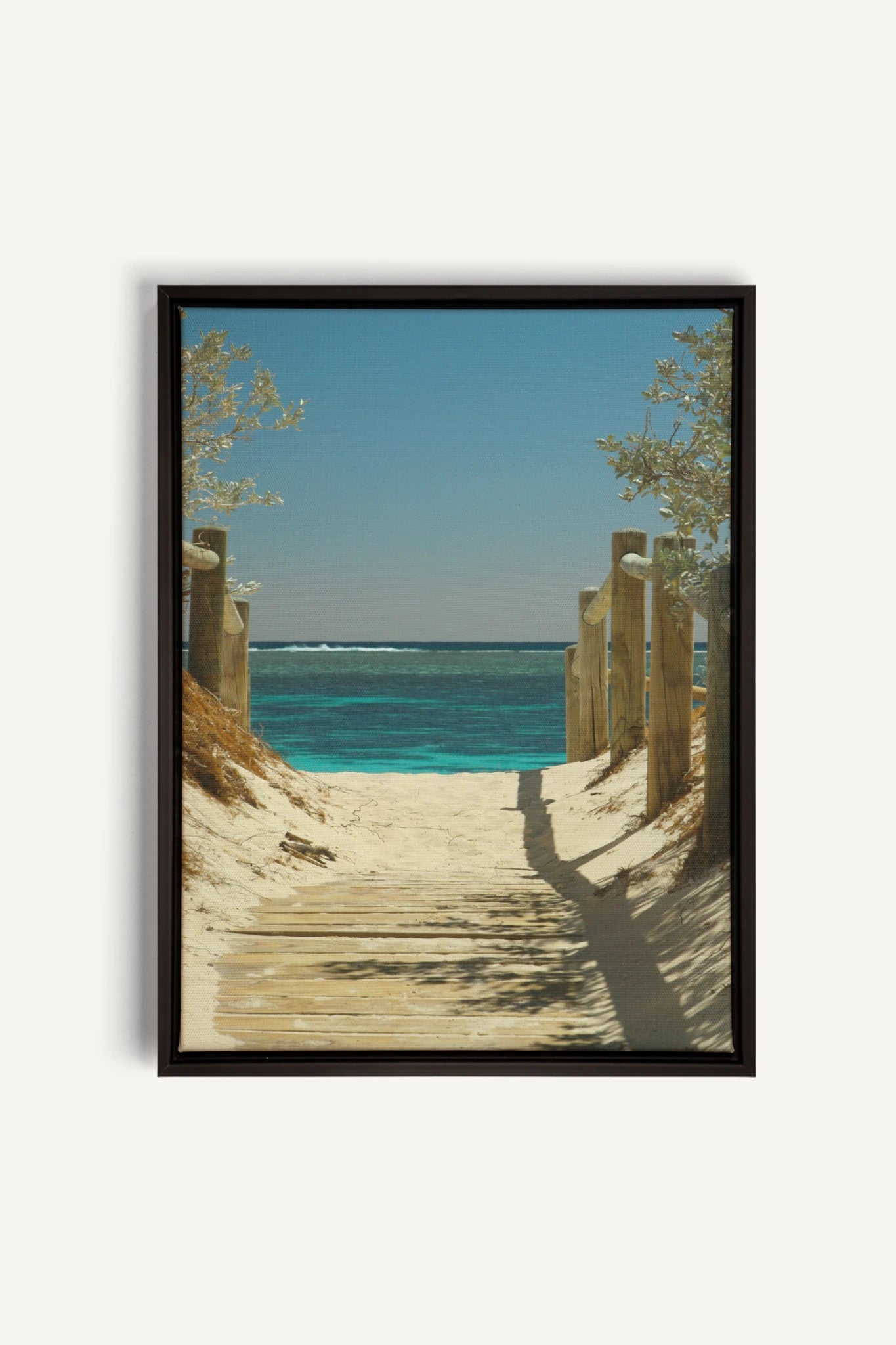 AZURE WALK, Oeuvre sur toile étirée, encadré Noir