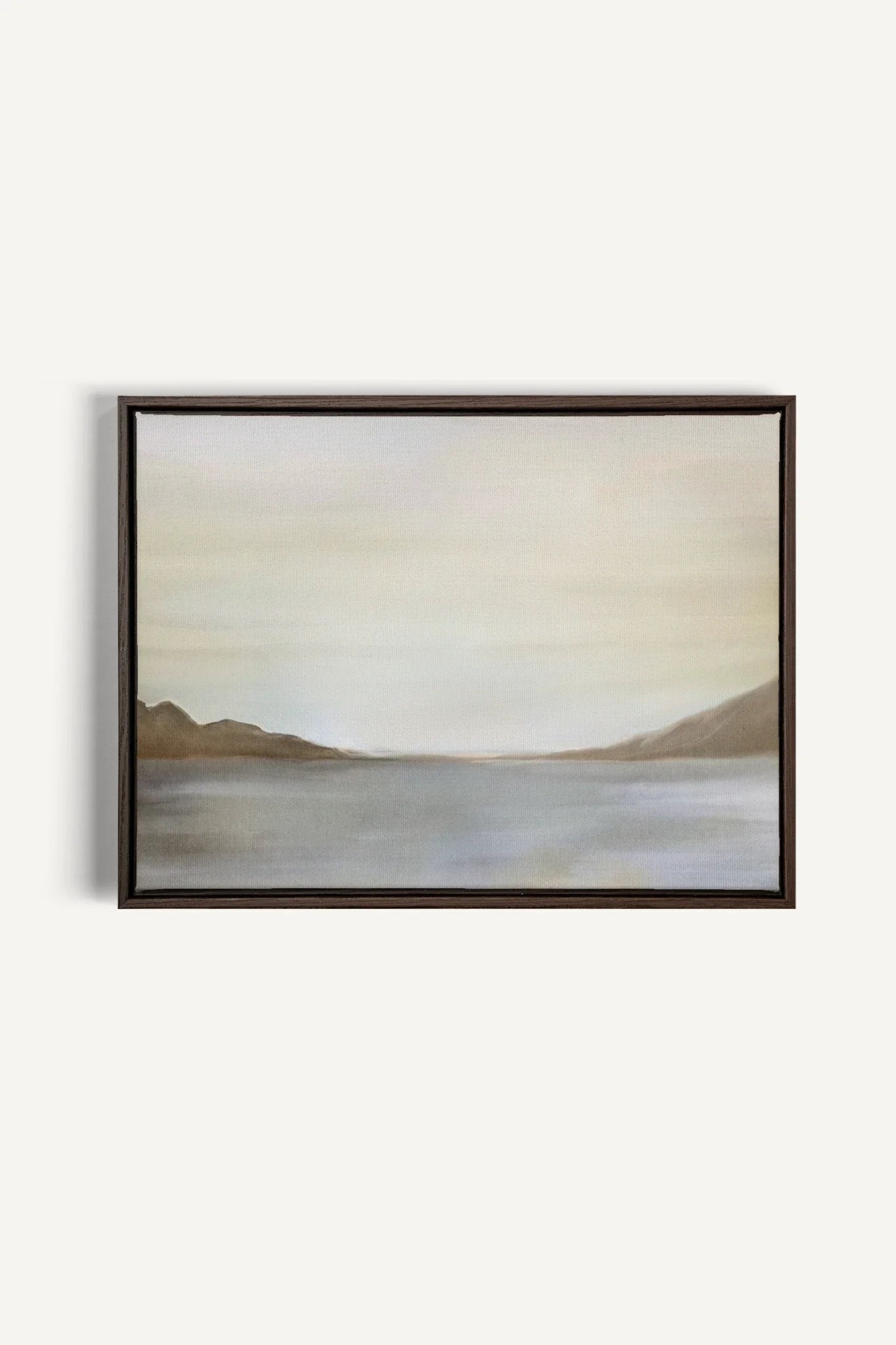 OLEKA CANVAS - BRISE, Oeuvre sur toile étirée, encadré Brun Noyer