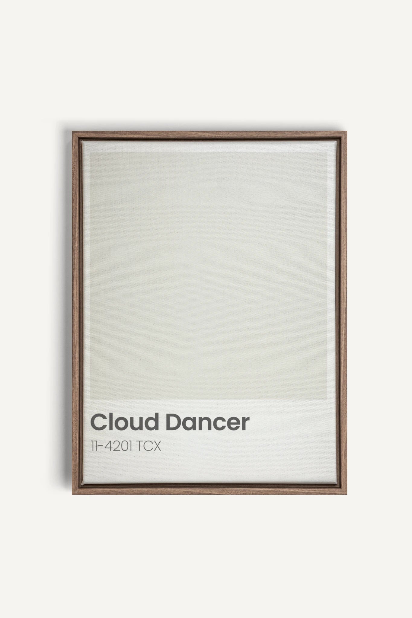 CLOUD DANCER, Oeuvre sur toile étirée, encadré Brun Chêne