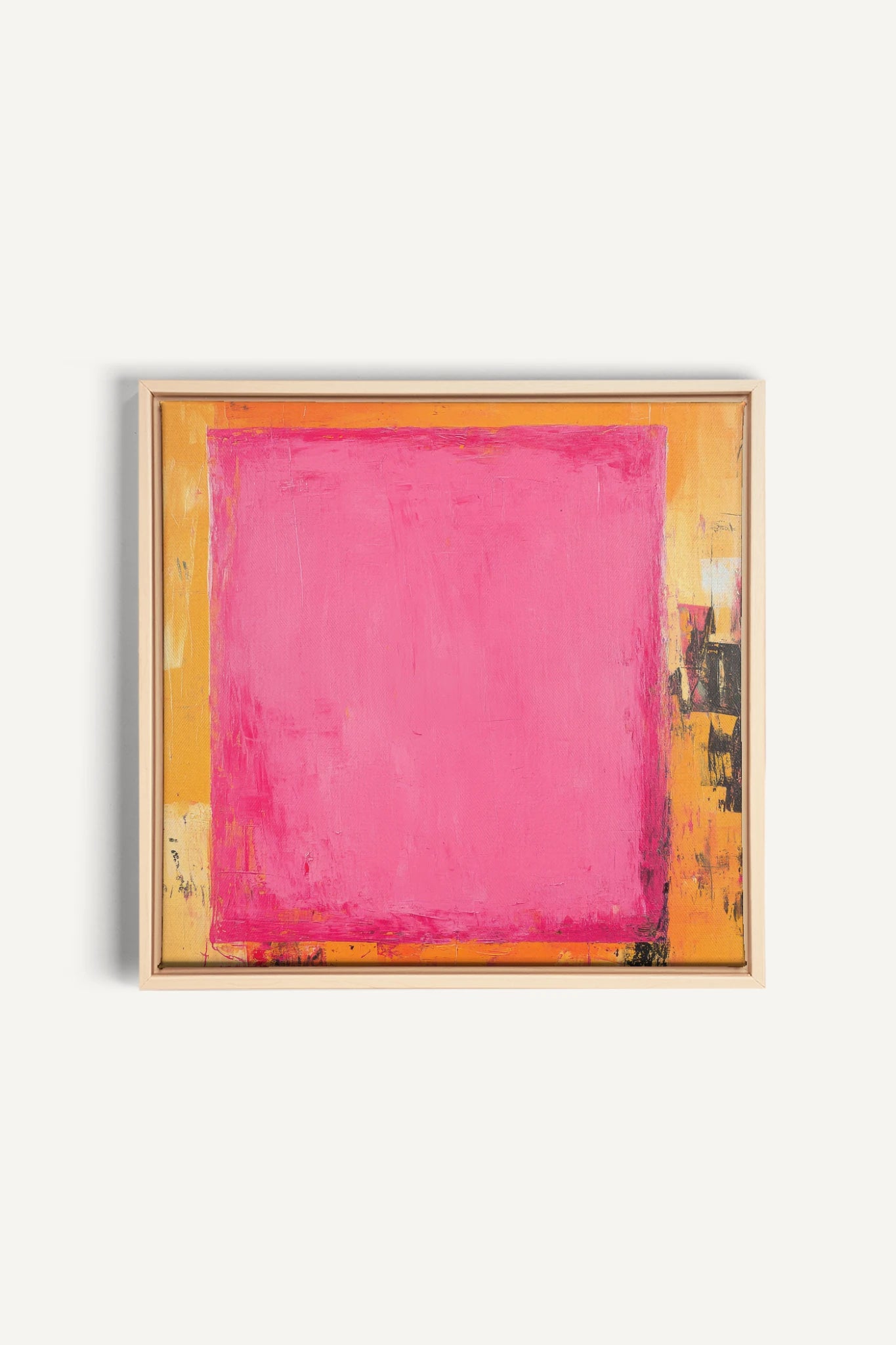 COLOR BLAZE, Oeuvre sur toile étirée, encadré Naturel Clair