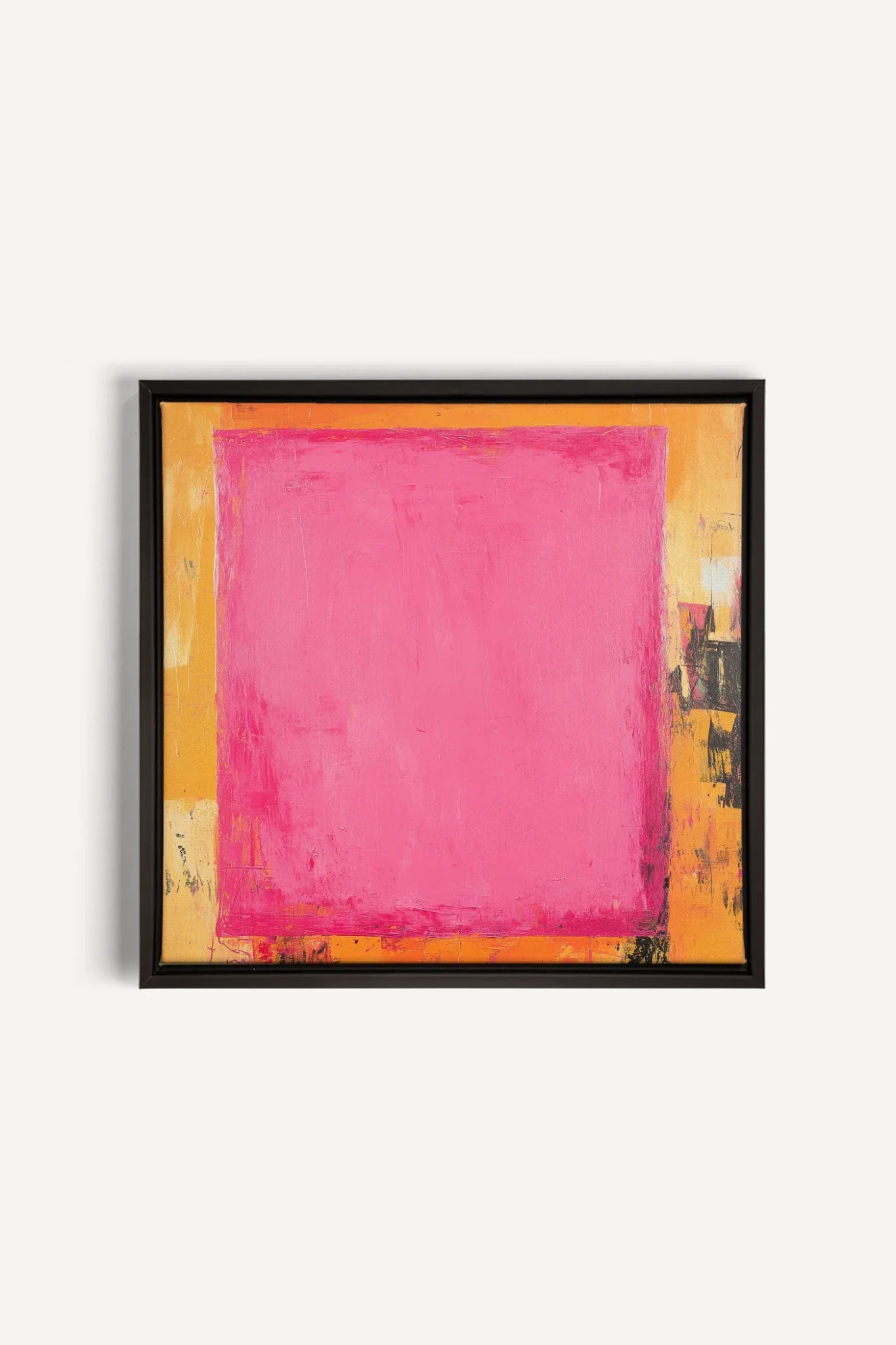 OLEKA CANVAS - COLOR BLAZE, Oeuvre sur toile étirée, encadré Noir