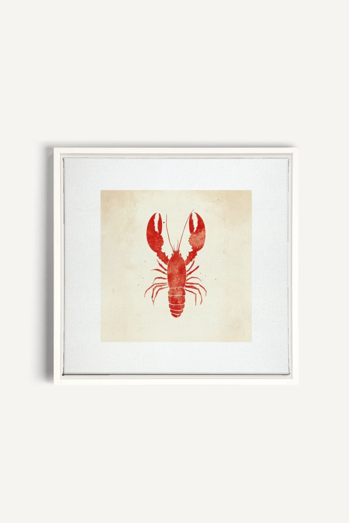 OLEKA CANVAS - CÔTE SALÉE, Oeuvre sur toile étirée, encadré Blanc