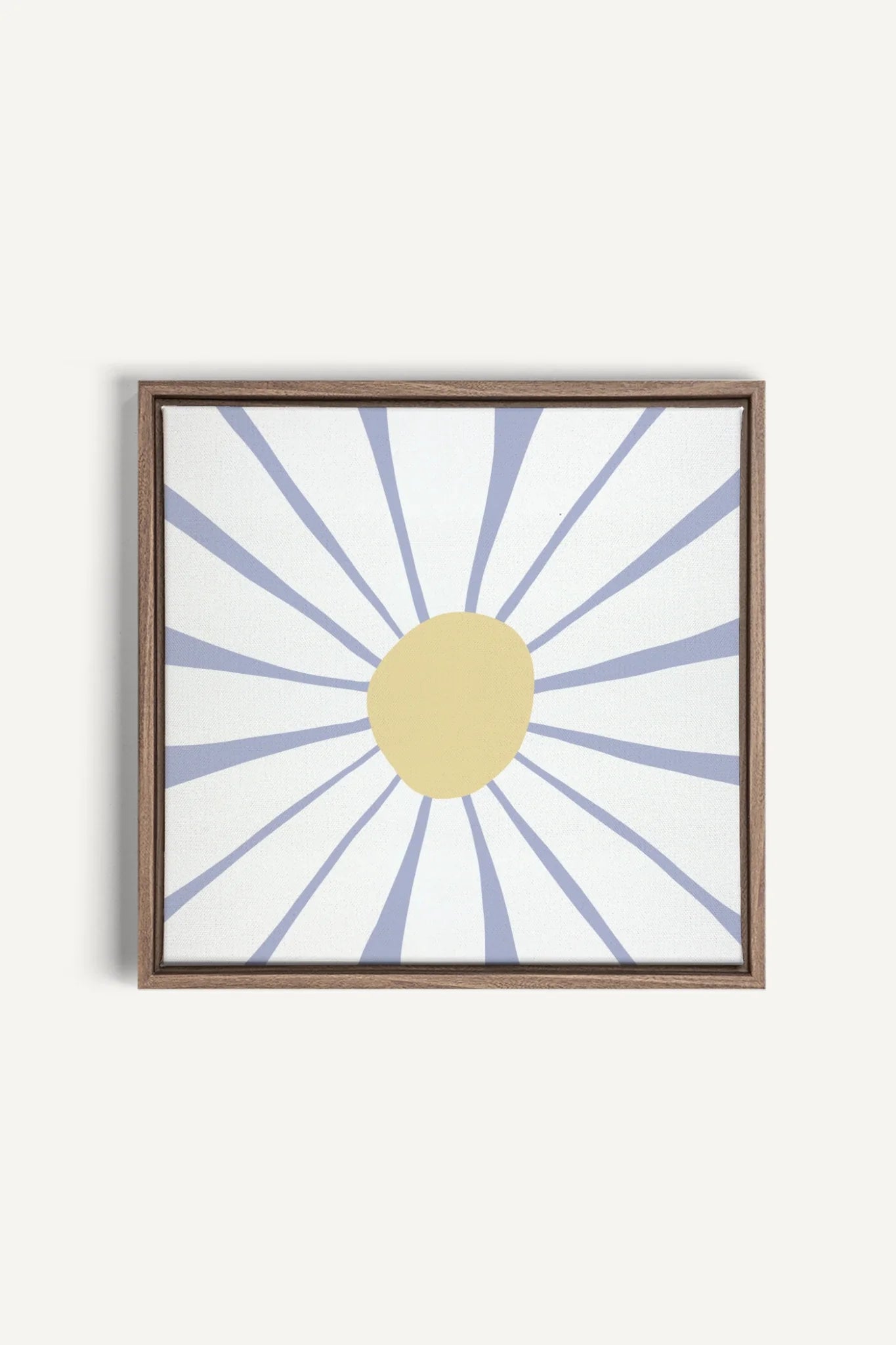 OLEKA CANVAS - DAISY DREAM, Oeuvre sur toile étirée, encadré Brun Chêne