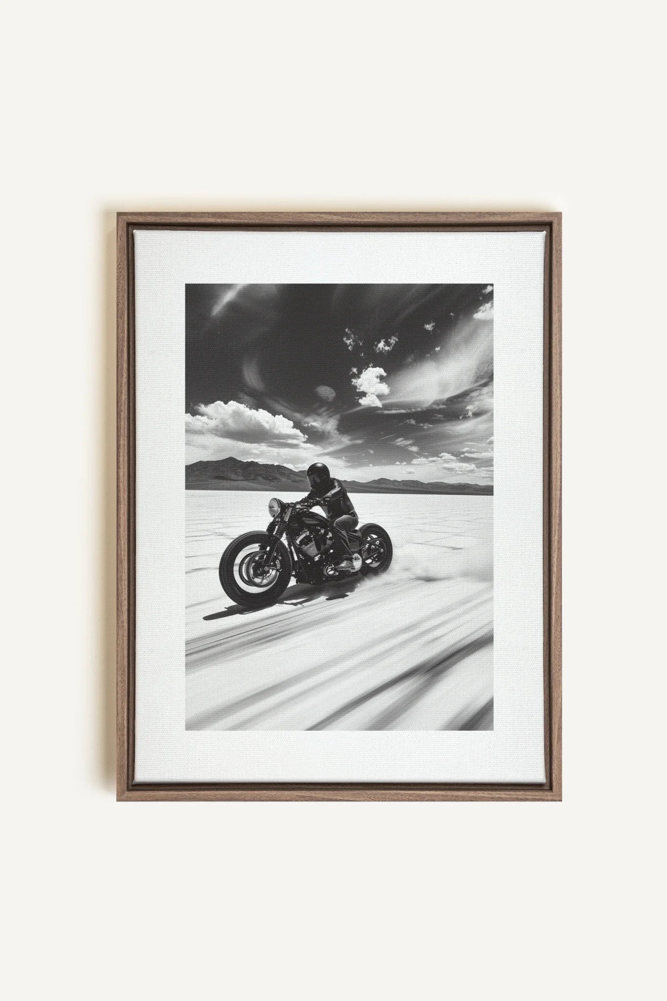 OLEKA CANVAS - DUNE DANCER, Oeuvre sur toile étirée, encadré Brun Chêne