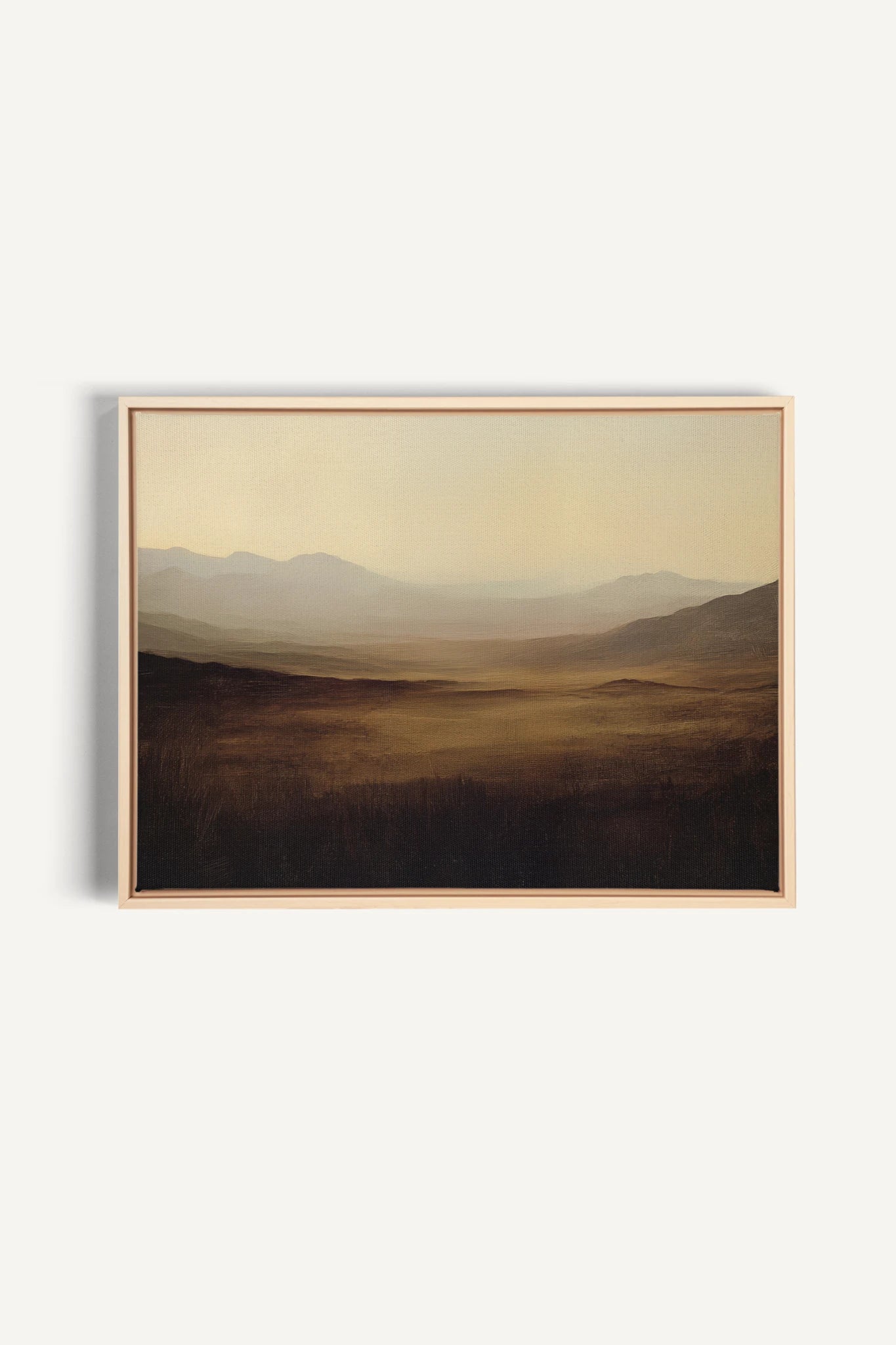 DUNES OF LIGHT, Work on stretched canvas, framed Naturel Clair