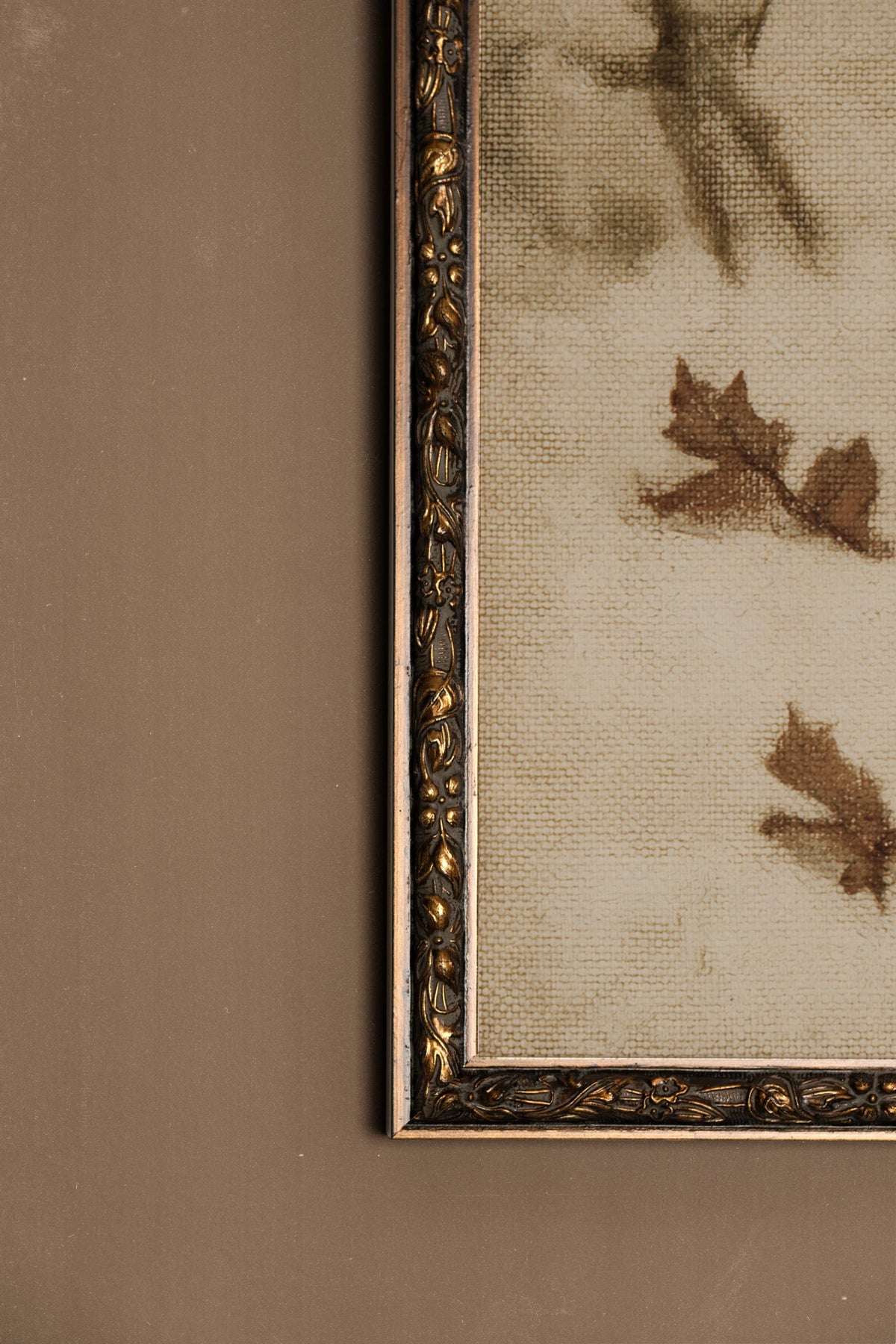 EARLY WINTER, Oeuvre sur toile rigide, encadré Vintage Bronze