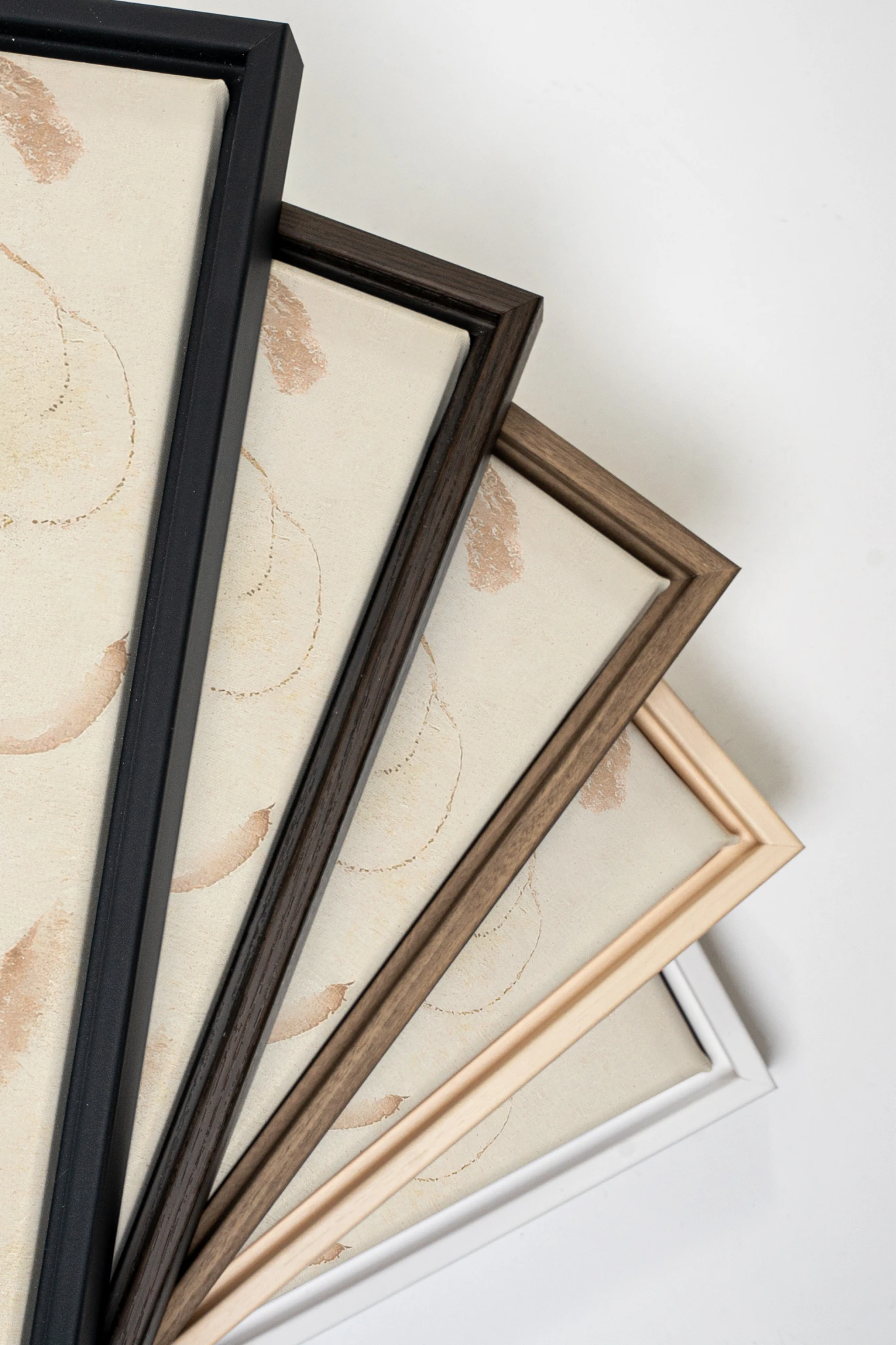 ÉCHO TERRACOTTA, Work on stretched canvas, framed White