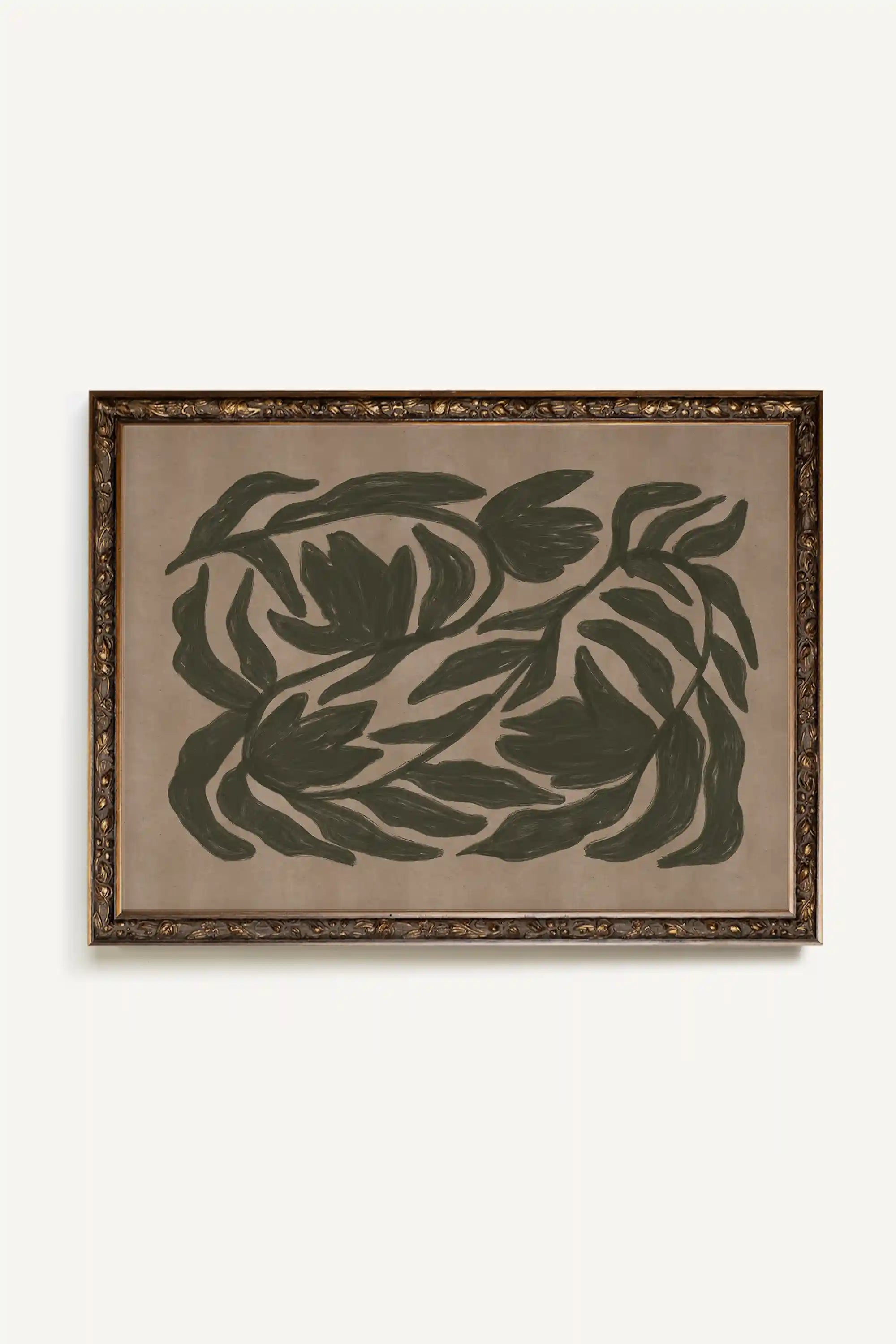 ESPRIT SAUVAGE, Artwork on rigid canvas, framed in Vintage Bronze