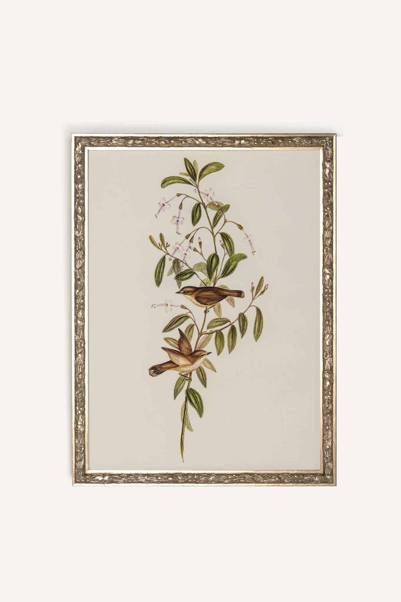 ÉVEIL PRINTANIER, Oeuvre sur toile rigide, encadré Vintage Argent