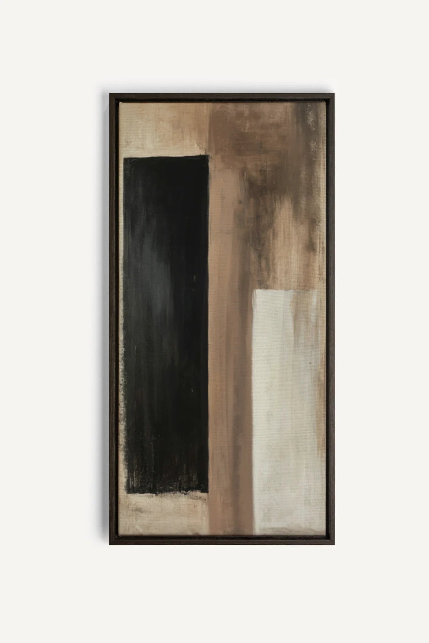 OLEKA CANVAS - FADED STRUCTURES, Oeuvre sur toile étirée, encadré Brun Noyer