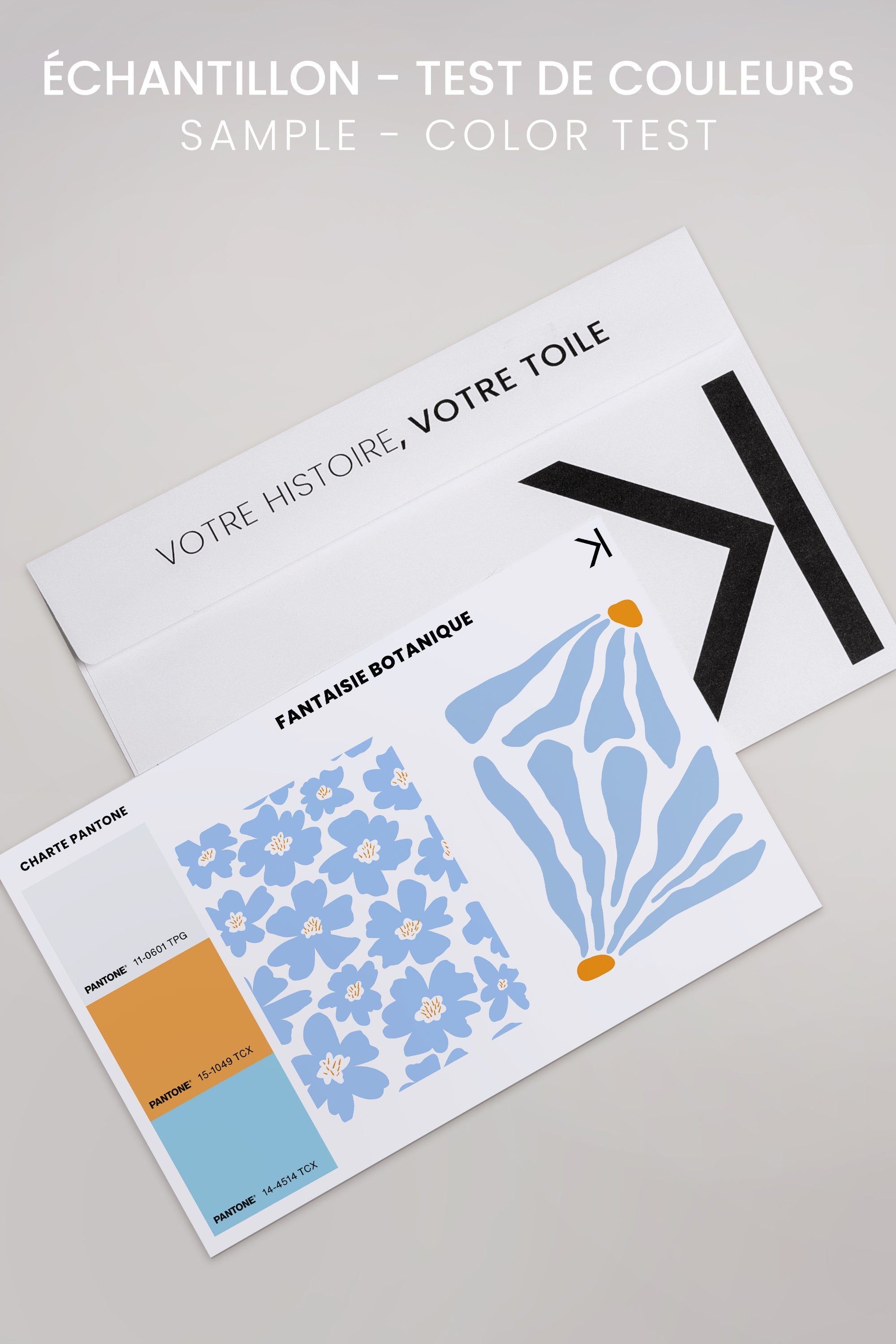 OLEKA CANVAS - FANTAISIE BOTANIQUE, 2 Oeuvres sur toile étirée, encadré Noir