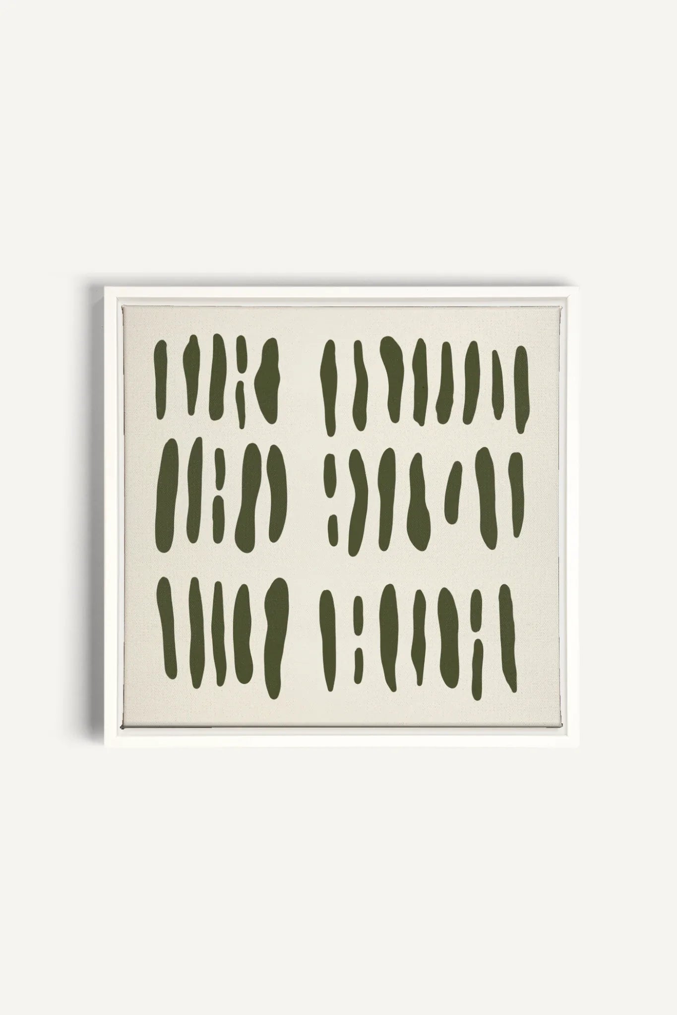 OLEKA CANVAS - FLOATING PATTERNS, Oeuvre sur toile étirée, encadré Blanc