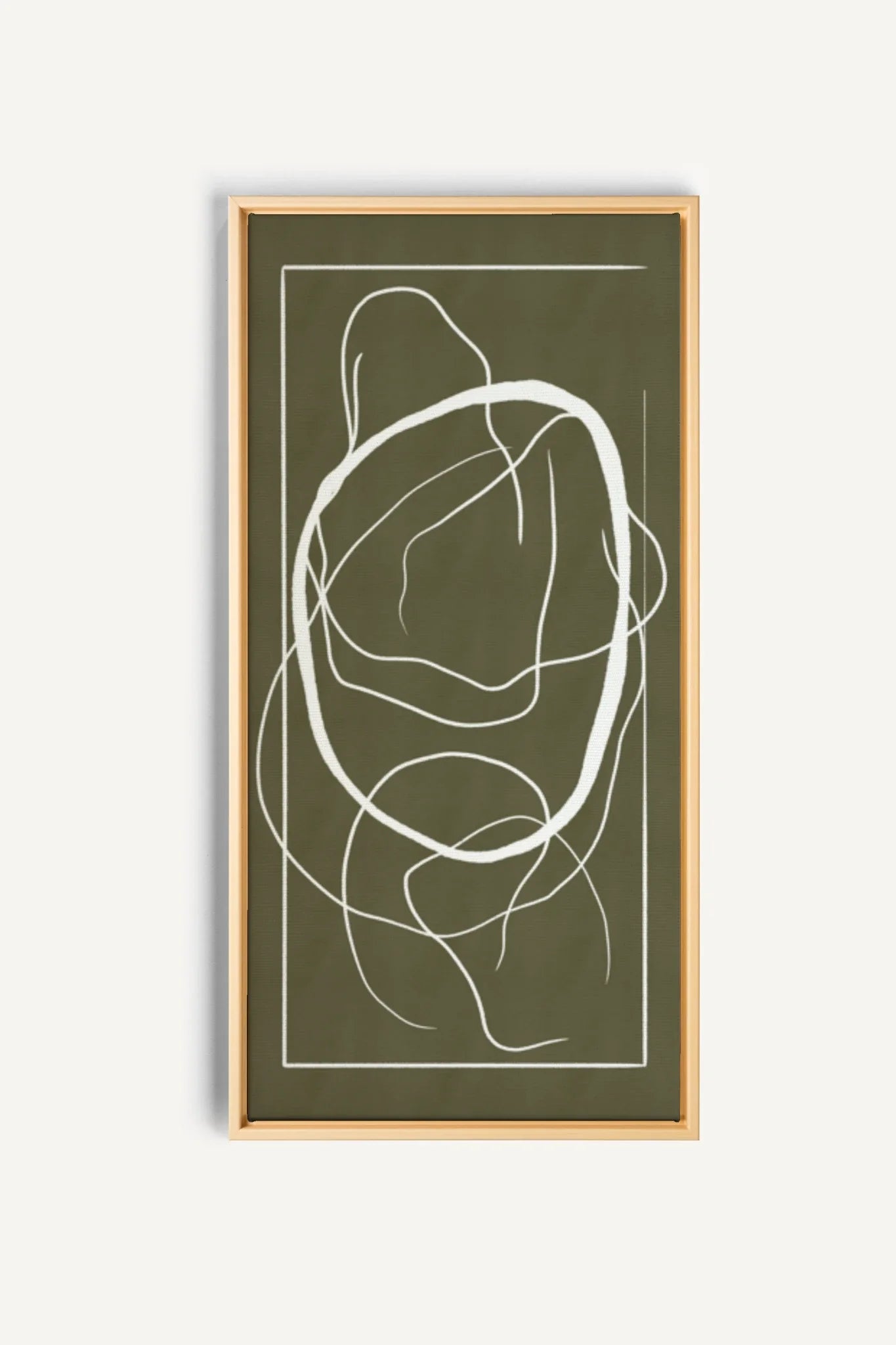 OLEKA CANVAS - FLOWING HARMONY, Oeuvre sur toile étirée, encadré Naturel Clair