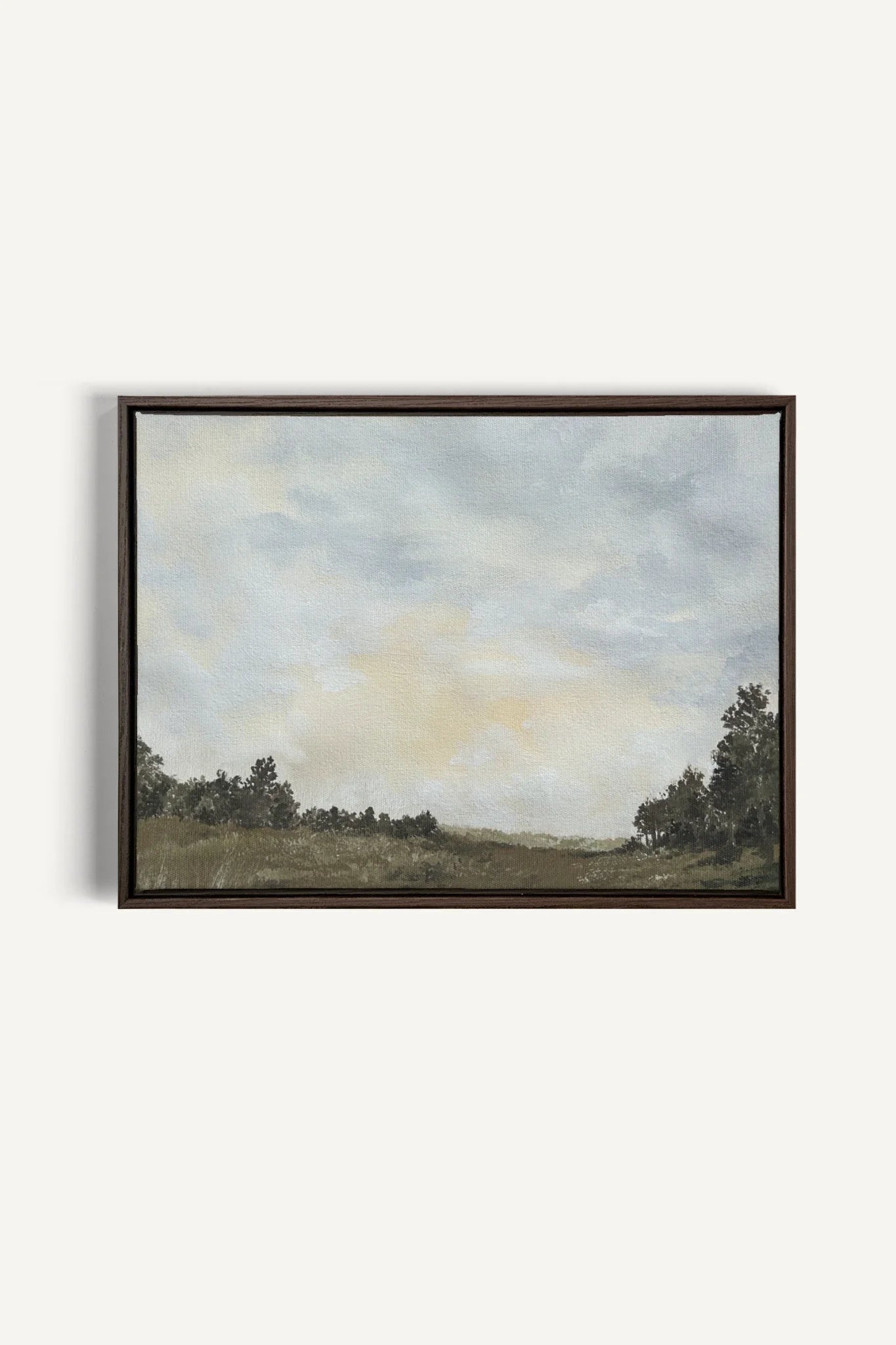 OLEKA CANVAS - FRESH SKIES, Oeuvre sur toile étirée, encadré Brun Noyer
