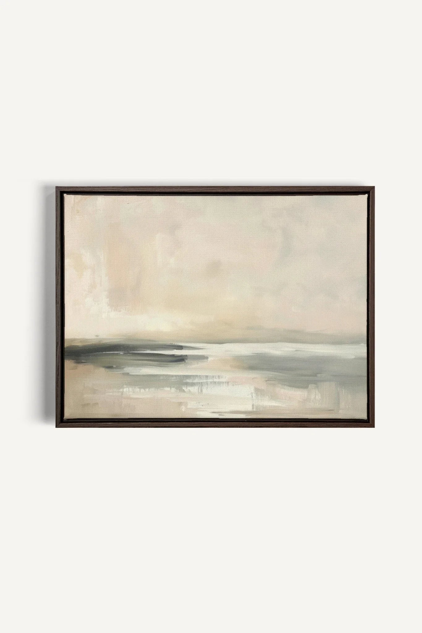 OCEAN SHADE, Oeuvre sur toile étirée, encadré Naturel Clair