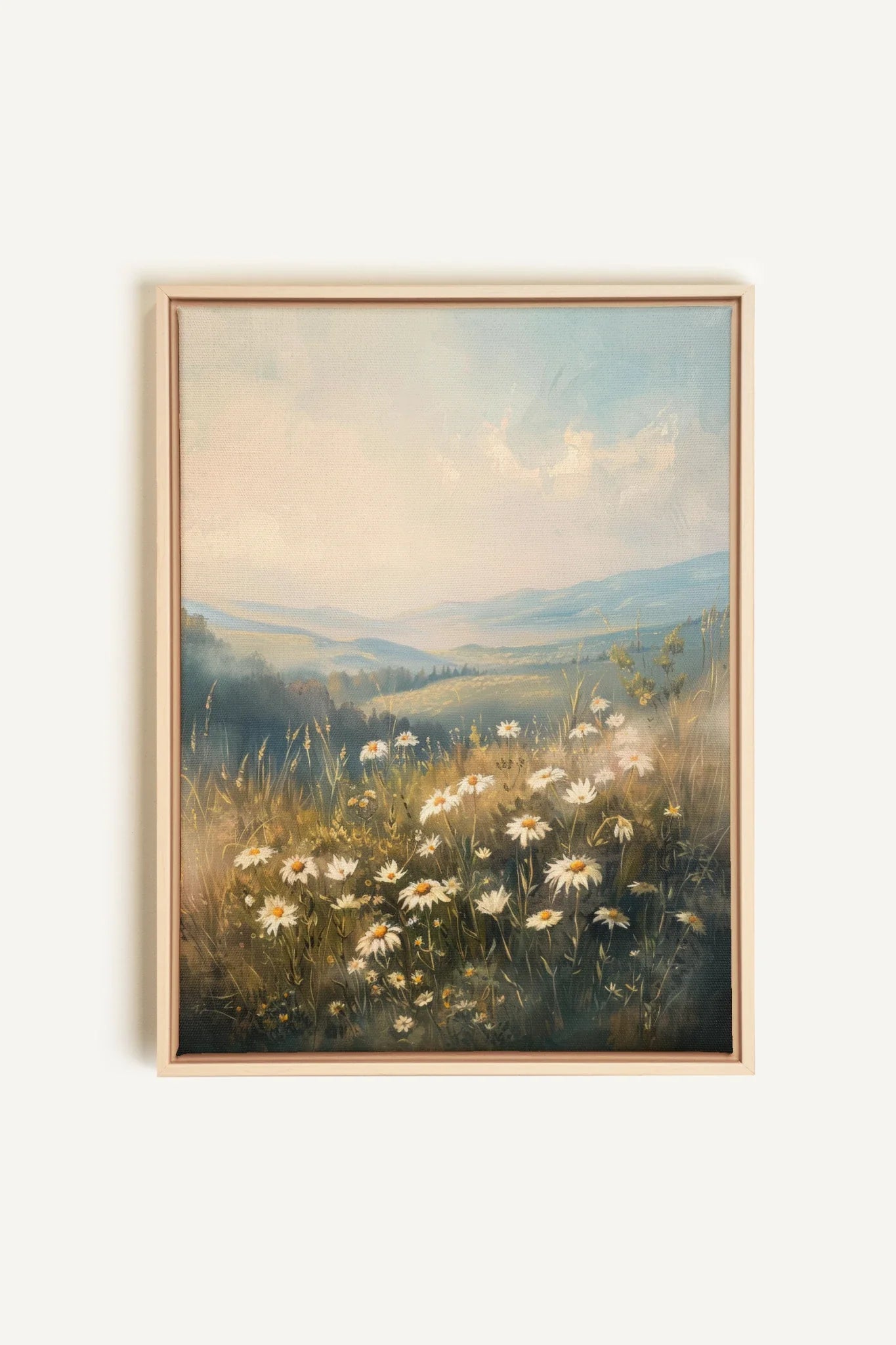 OLEKA CANVAS - HILLSIDE HARMONY, Oeuvre sur toile étirée, encadré Naturel Clair