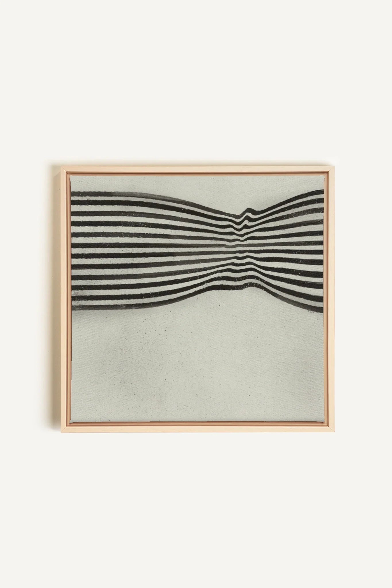 OLEKA CANVAS - INFINITE STRIPES, Oeuvre sur toile étirée, encadré Naturel Clair