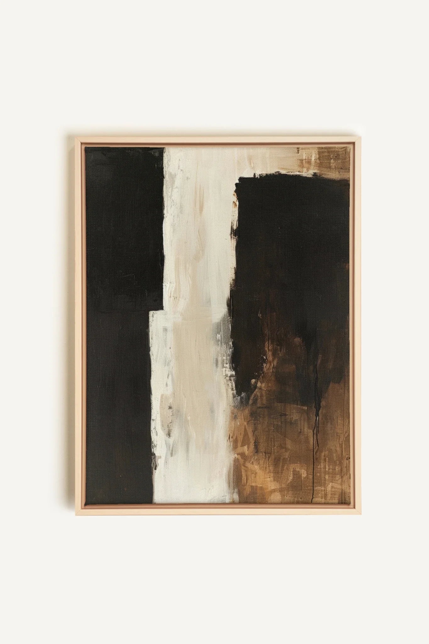 OLEKA CANVAS - INK METAPHOR I, Oeuvre sur toile étirée, encadré Naturel Clair