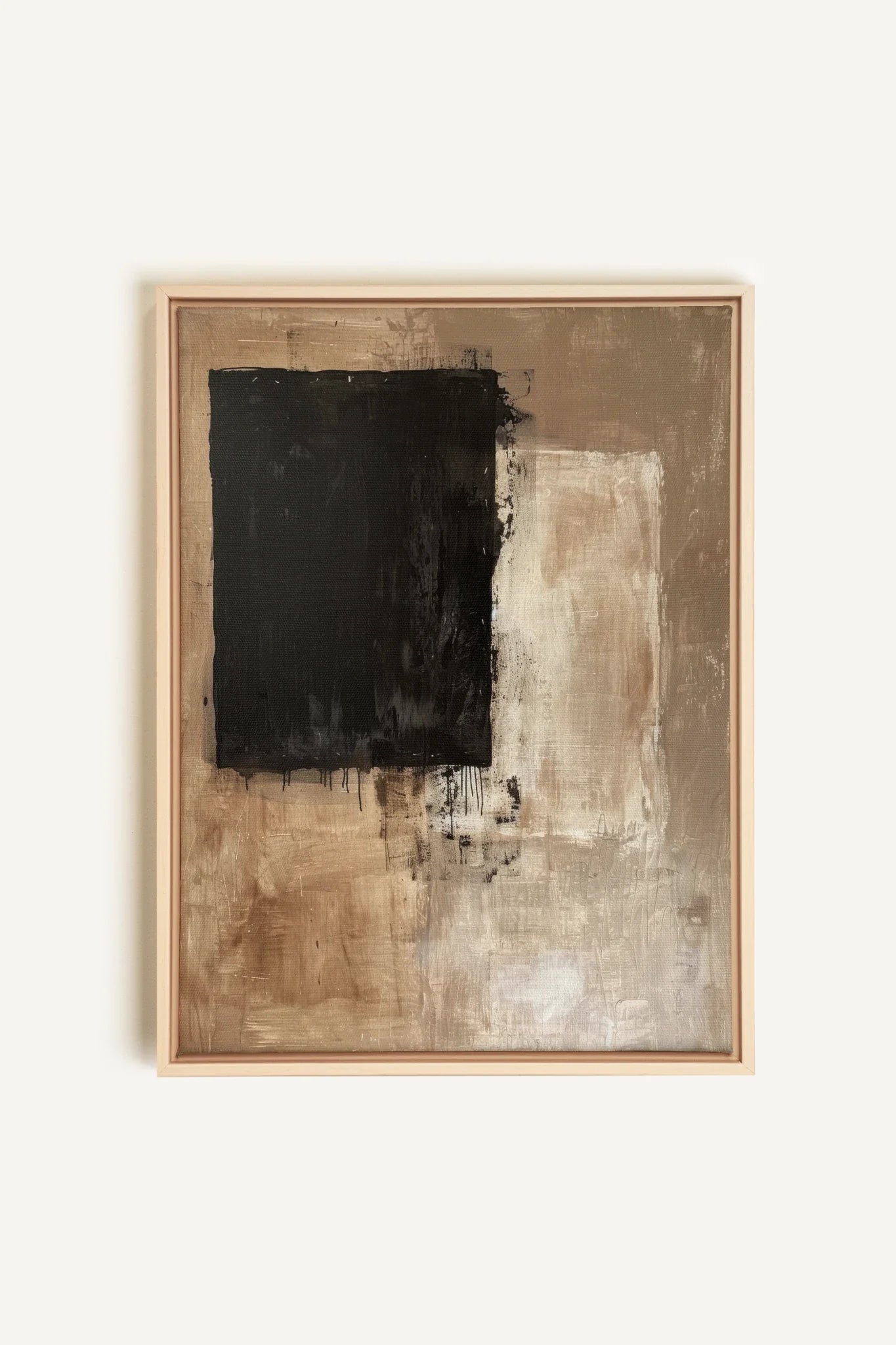 OLEKA CANVAS - INK METAPHOR II, Oeuvre sur toile étirée, encadré Naturel Clair