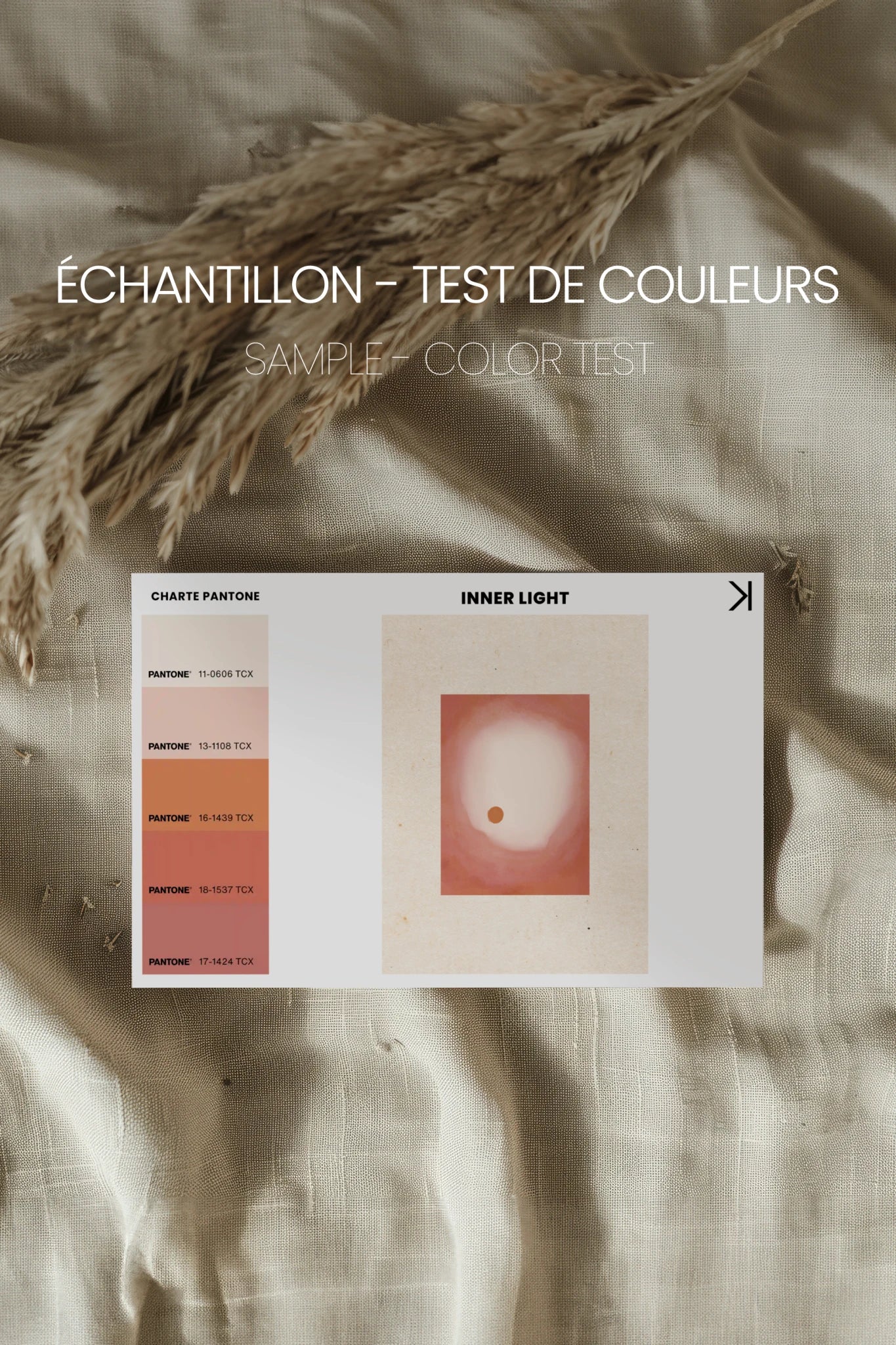 INNER LIGHT, Oeuvre sur toile rigide, encadré Vintage Bronze