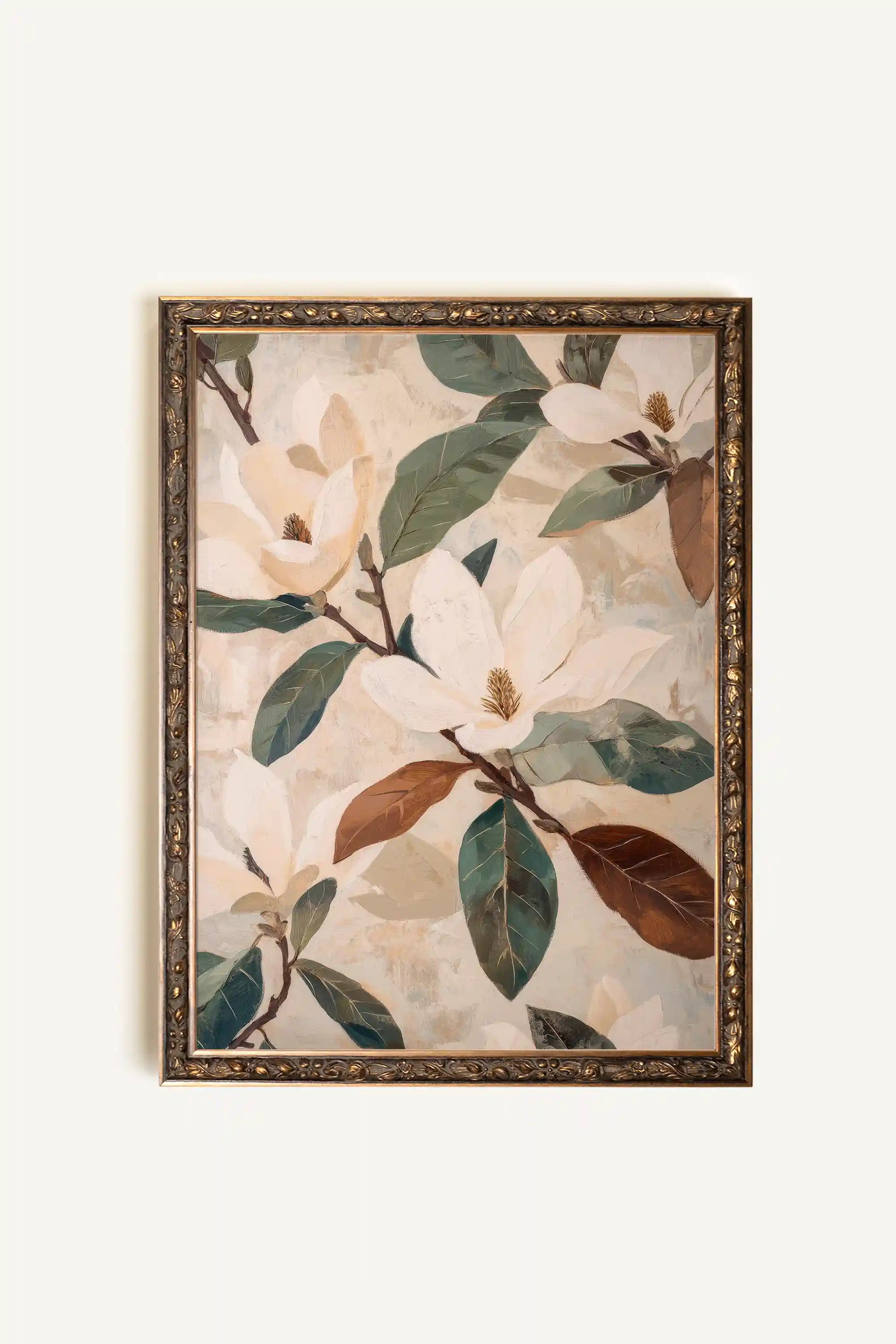 JARDIN INTEMPOREL, Artwork on rigid canvas, framed in Vintage Bronze