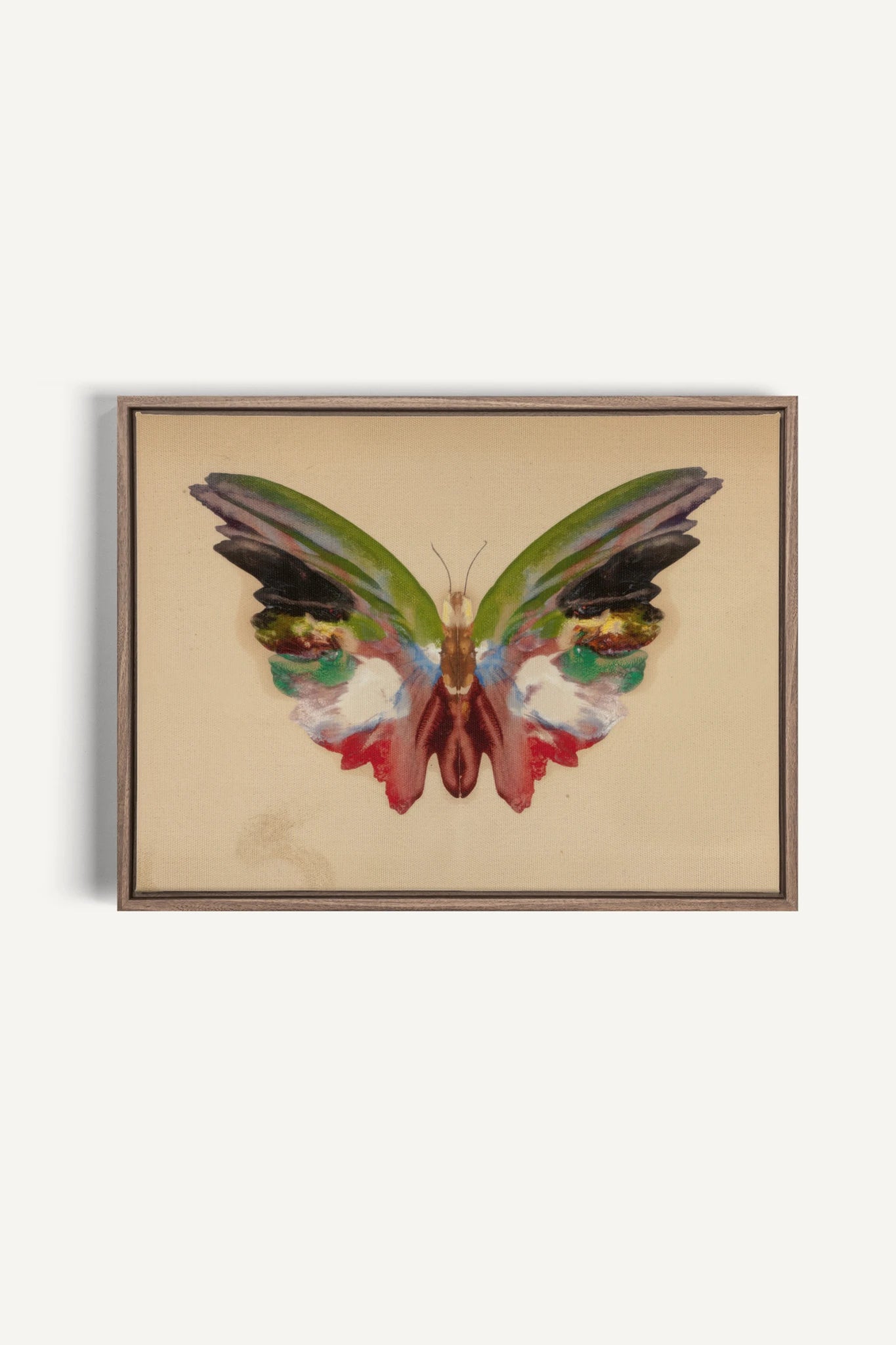 MÉTAMORPHOSE, Work on stretched canvas, framed Oak Brown