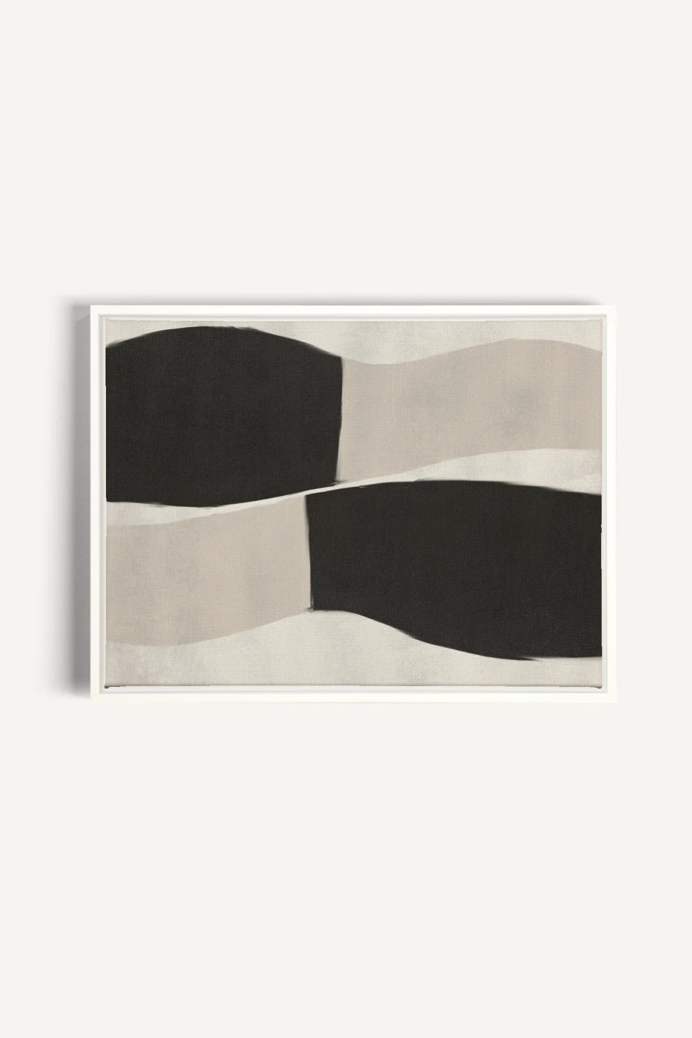 OLEKA CANVAS - MIRROR, Oeuvre sur toile étirée, encadré Blanc