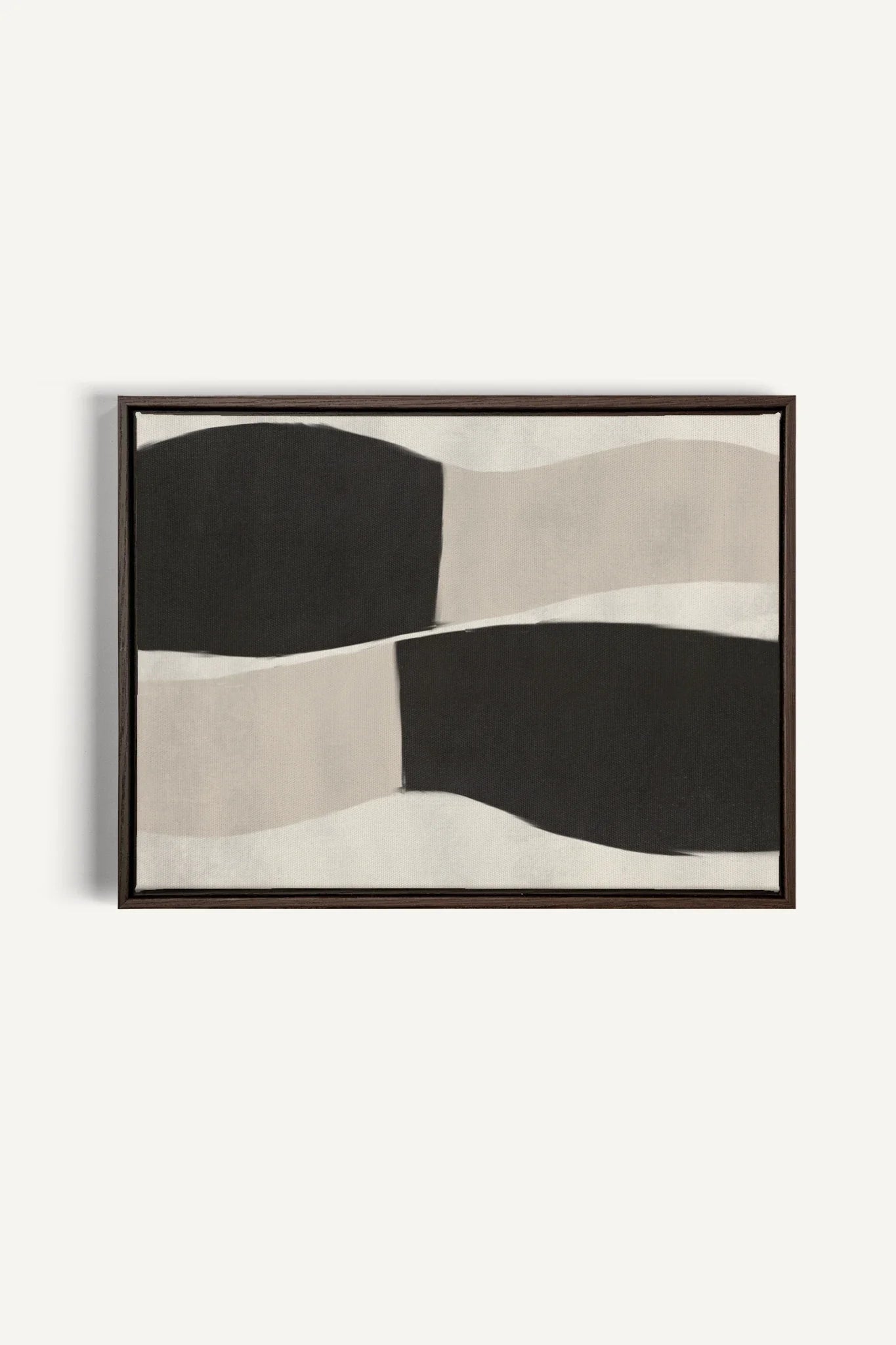 OLEKA CANVAS - MIRROR, Oeuvre sur toile étirée, encadré Brun Noyer