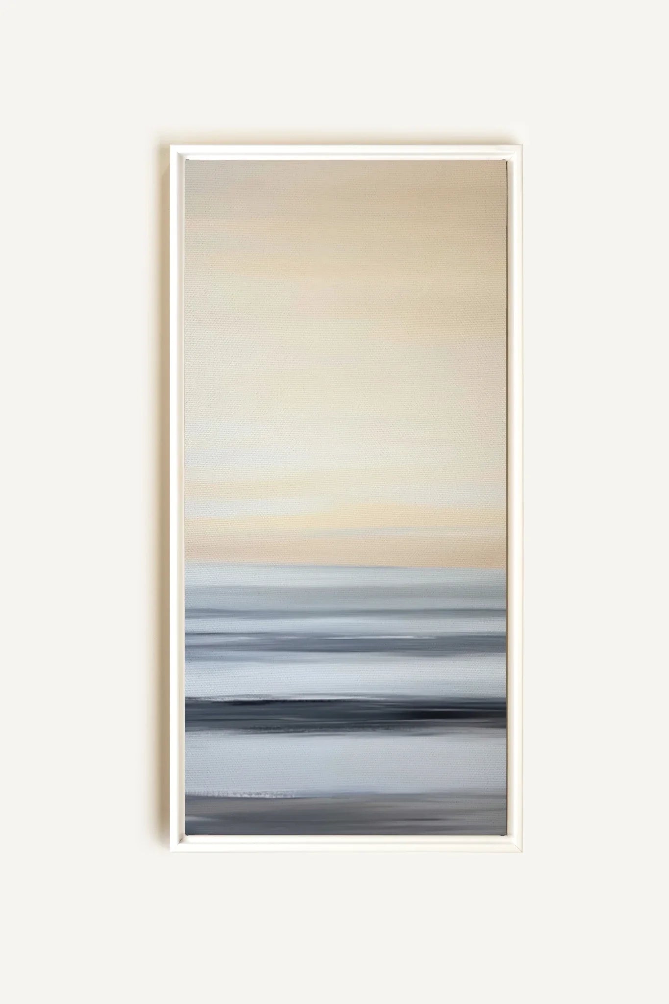 OLEKA CANVAS - MIST ECHOES, Oeuvre sur toile étirée, encadré Blanc