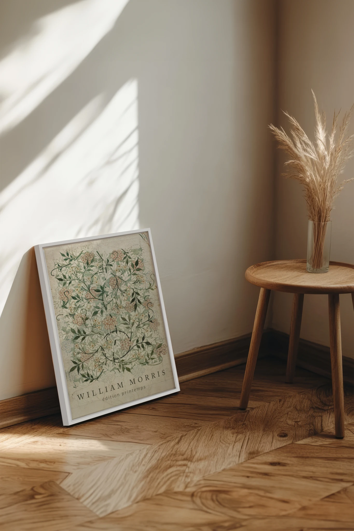 MORRIS GARDEN, Oeuvre sur toile étirée, encadré Blanc