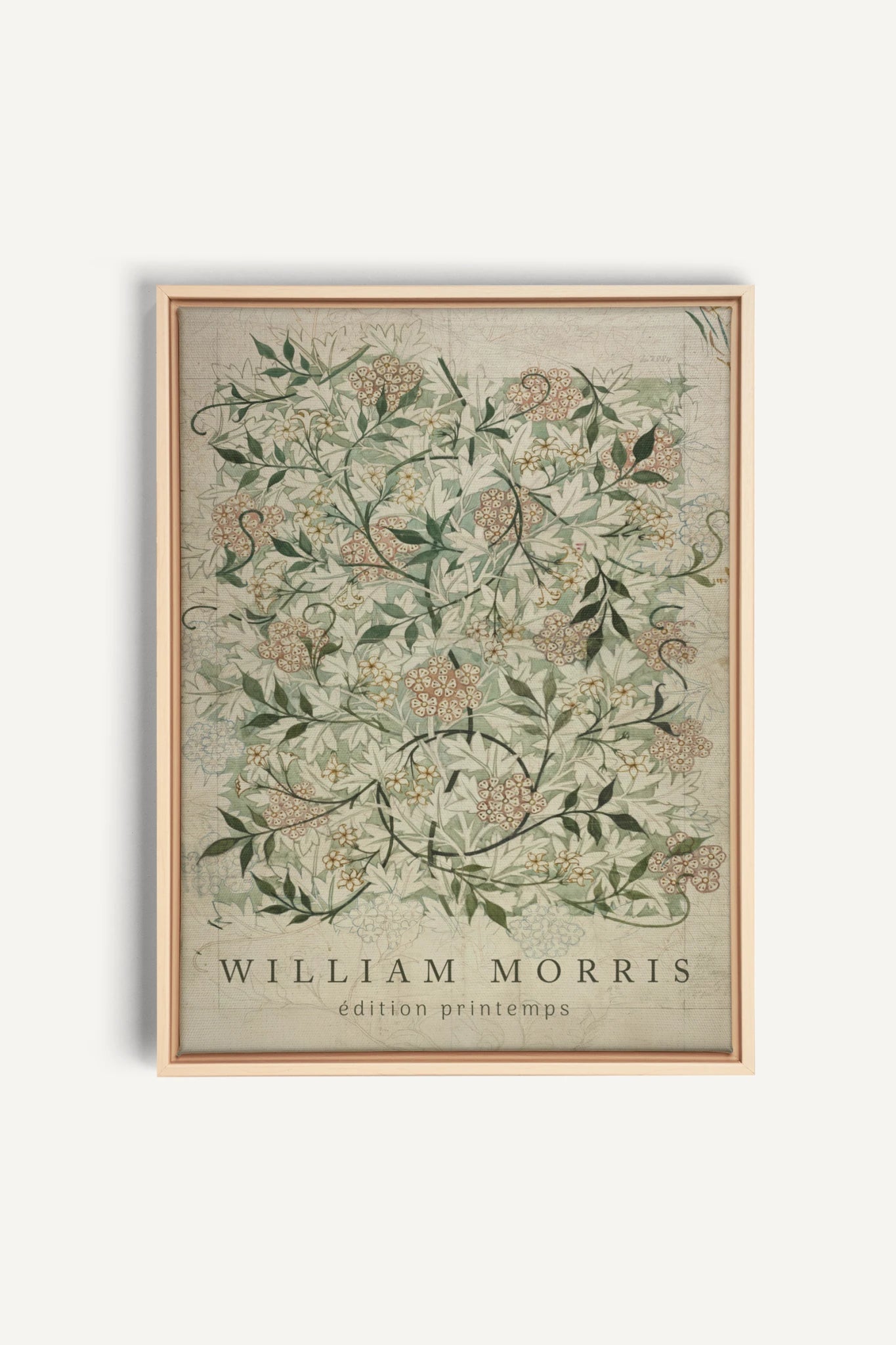 MORRIS GARDEN, Oeuvre sur toile étirée, encadré Naturel Clair