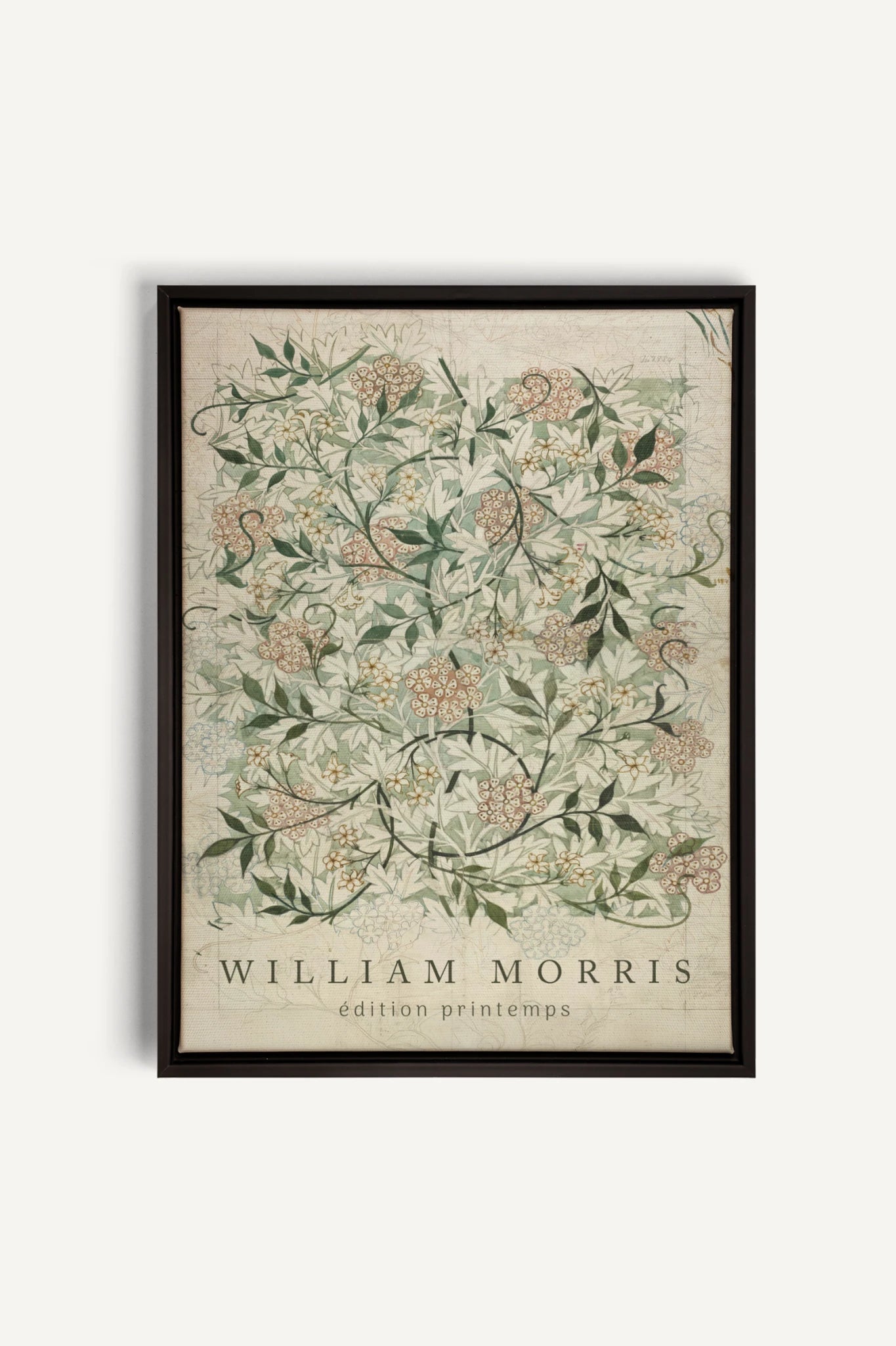 MORRIS GARDEN, Oeuvre sur toile étirée, encadré Noir