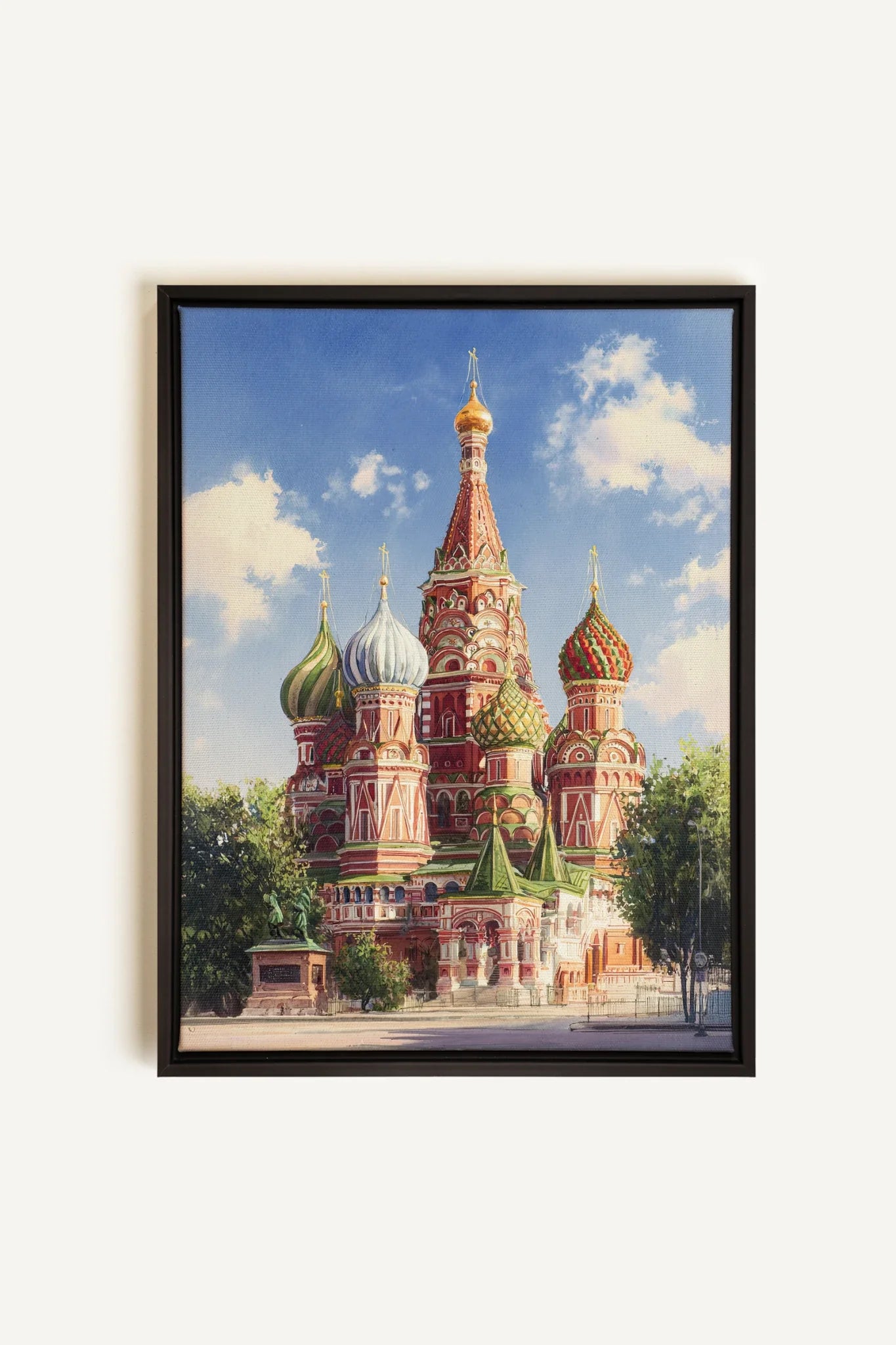 OLEKA CANVAS - MOSCOW HUES, Oeuvre sur toile étirée, encadré Noir