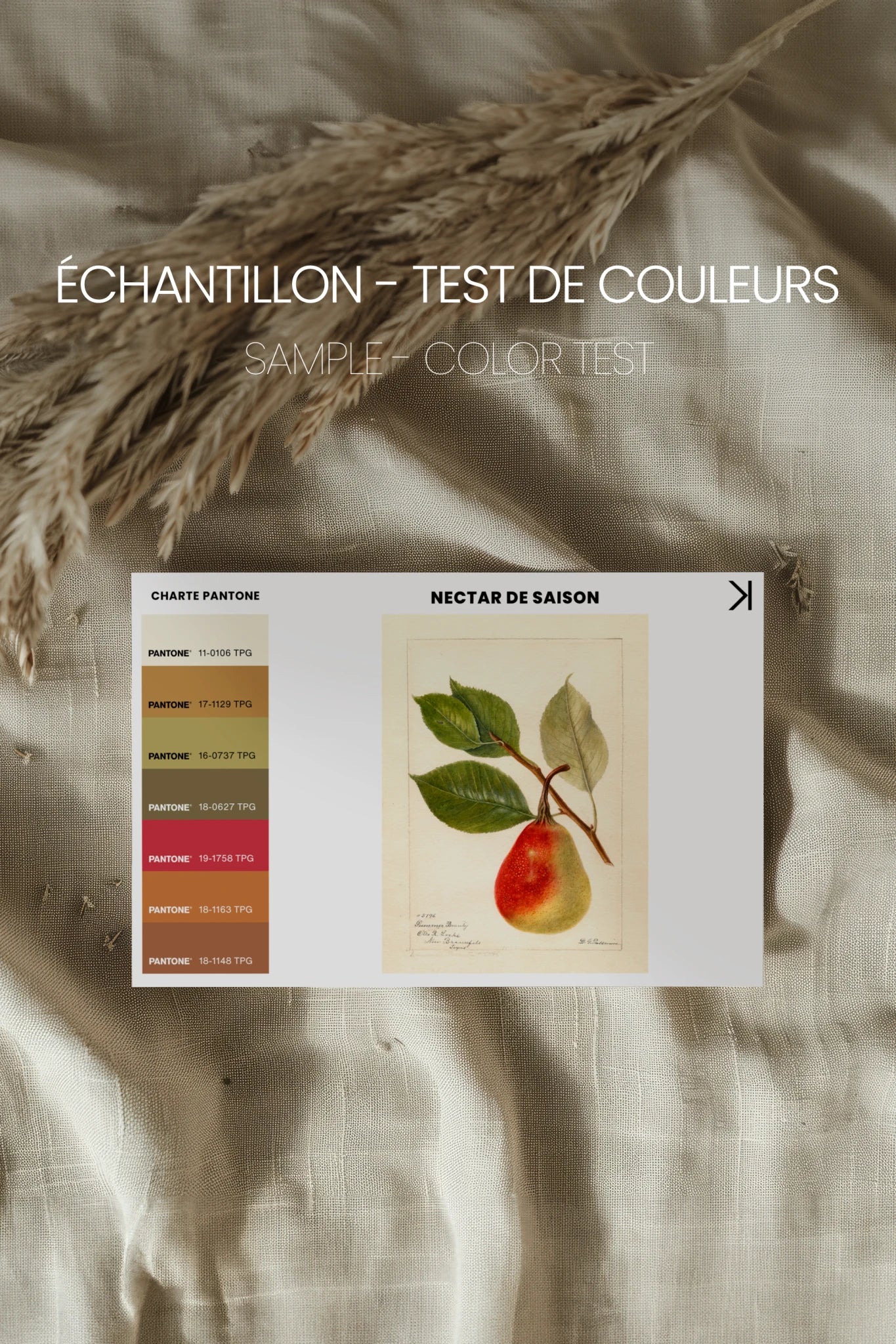 NECTAR DE LA SAISON, Oeuvre sur toile rigide, encadré Vintage Bronze
