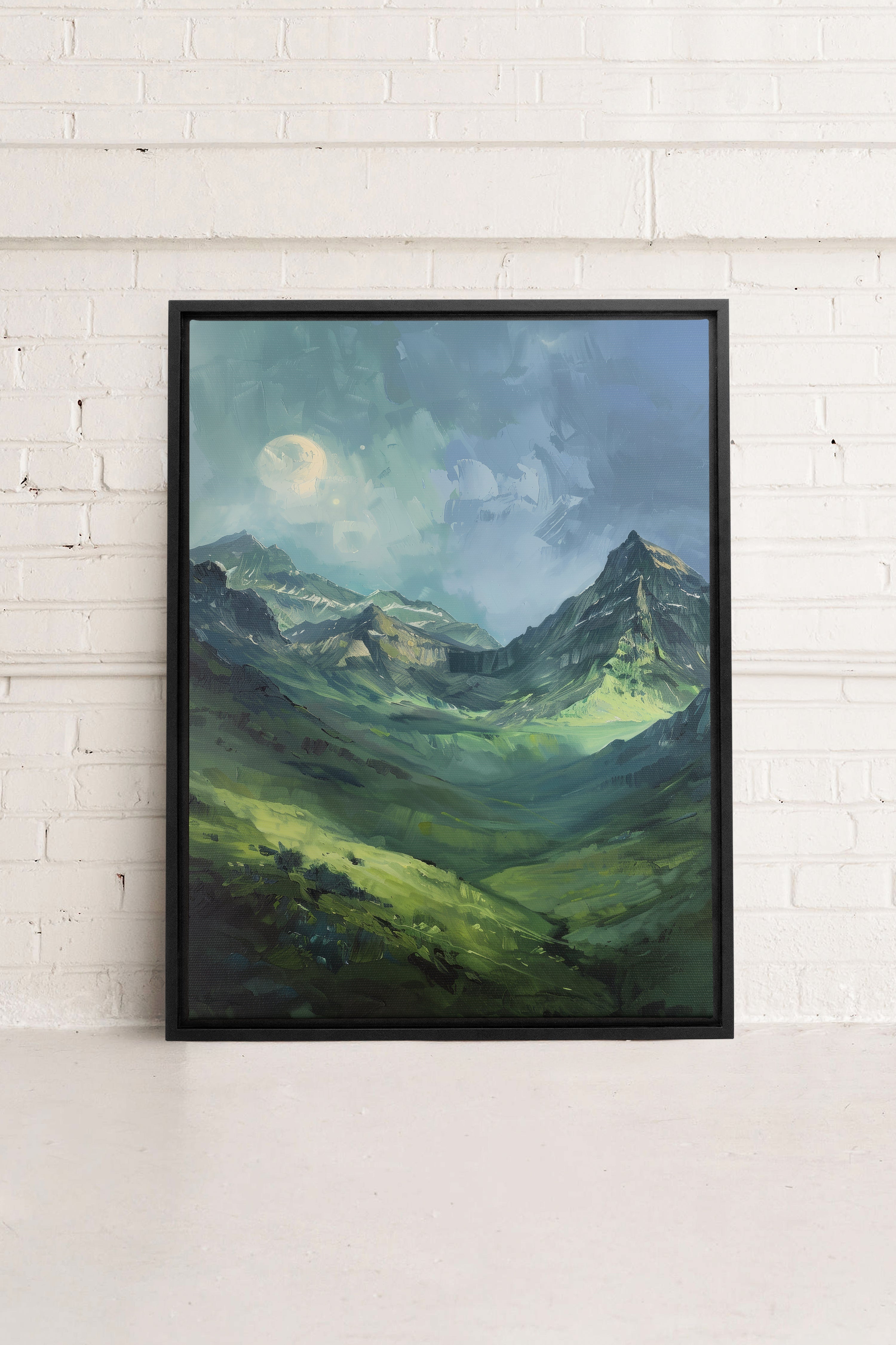 OLEKA CANVAS - VALLÉE DE VÉNUS, Oeuvre sur toile étirée, encadré Noir