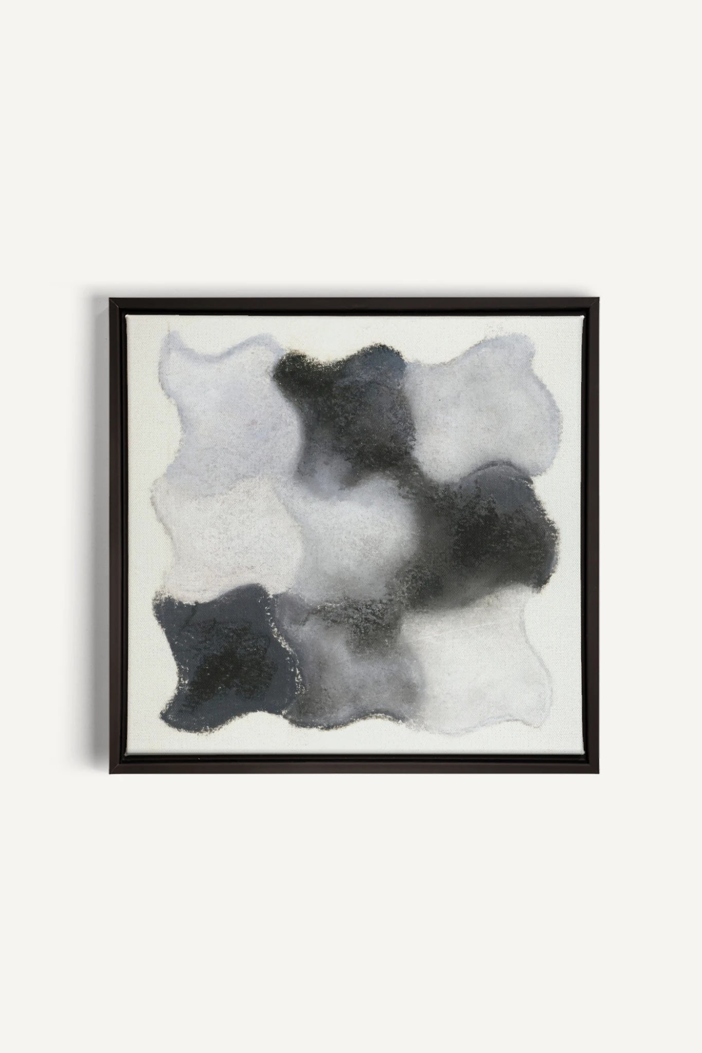 NUANCES FONDUES, Oeuvre sur toile étirée, encadré Noir