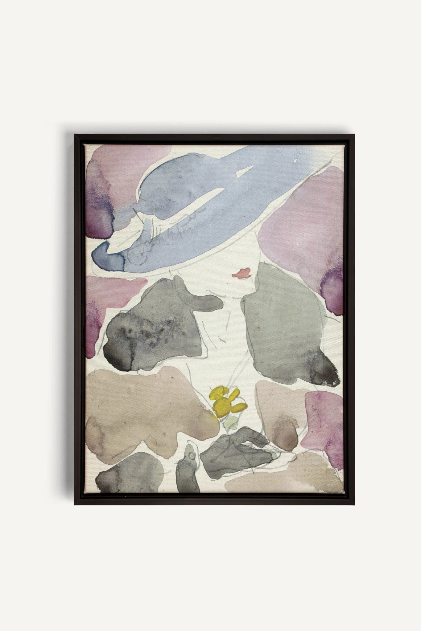 ORCHID HAZE, Oeuvre sur toile étirée, encadré Noir