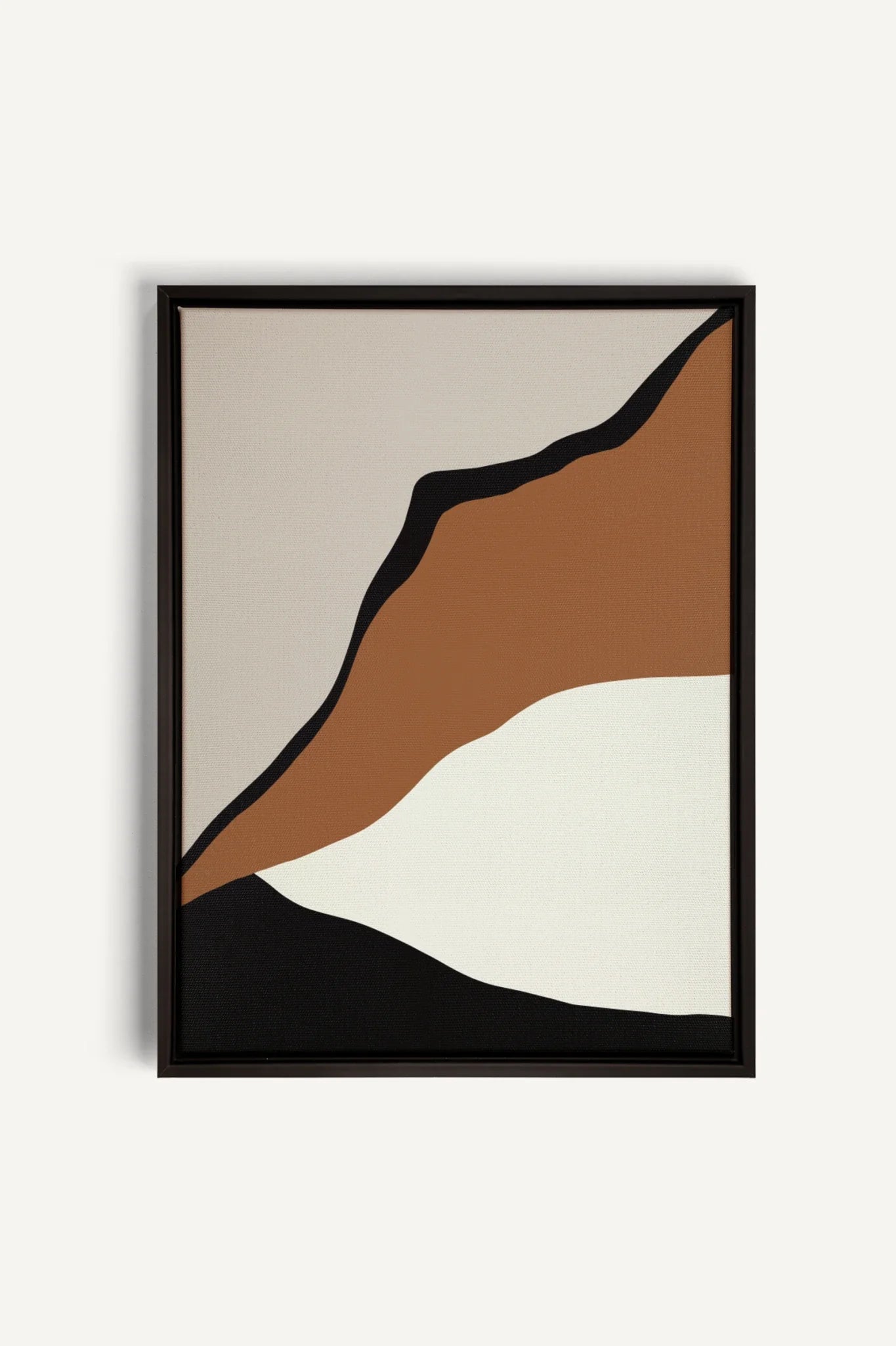 OLEKA CANVAS - PALETTE ÉBÈNE, Oeuvre sur toile étirée, encadré Noir