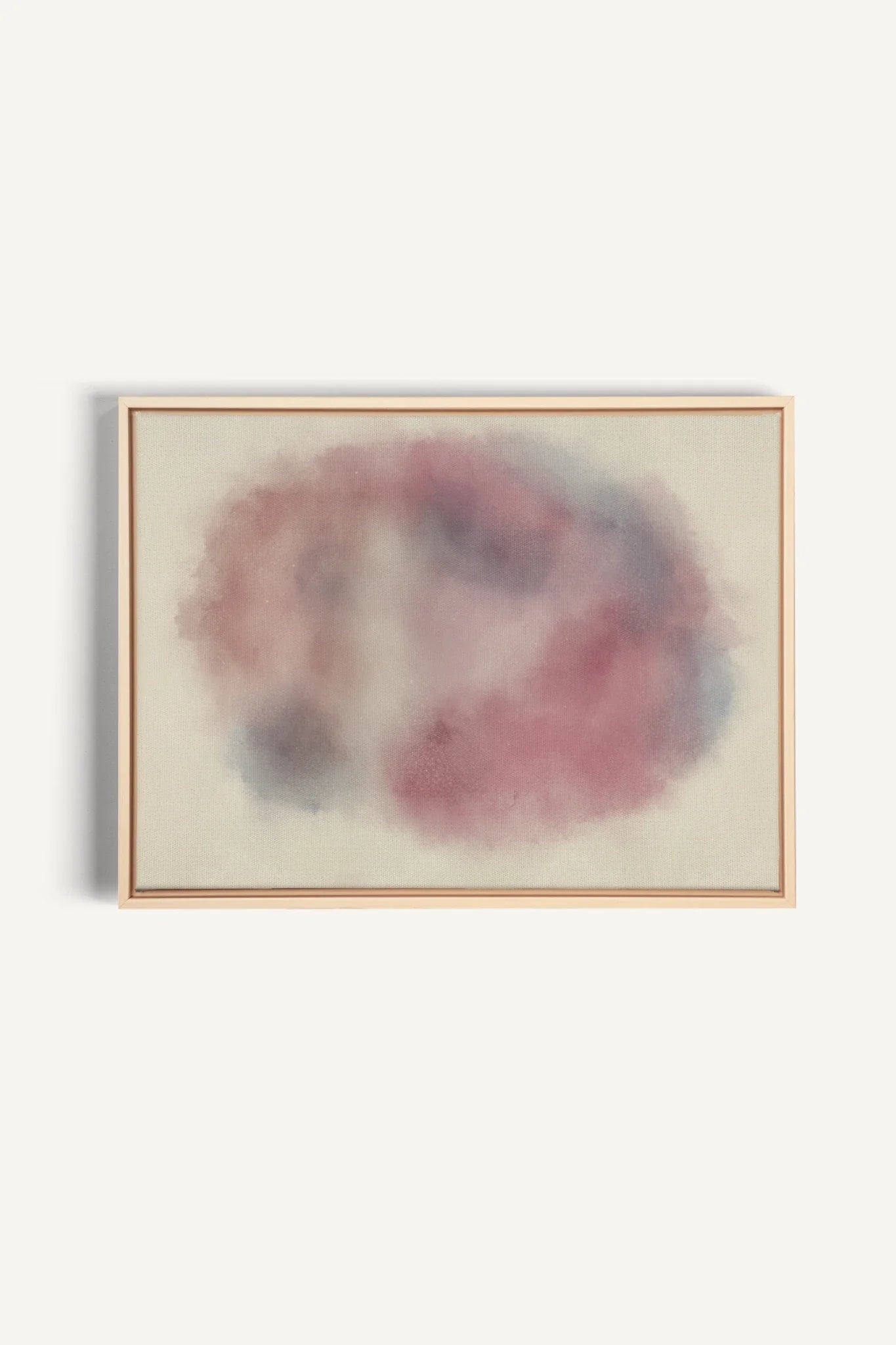 OLEKA CANVAS - PASTEL CLOUD, Oeuvre sur toile étirée, encadré Naturel Clair